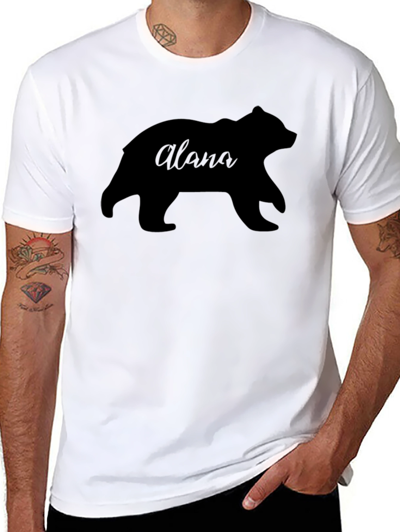 Alana Bear Graphic T-Shirt - Black