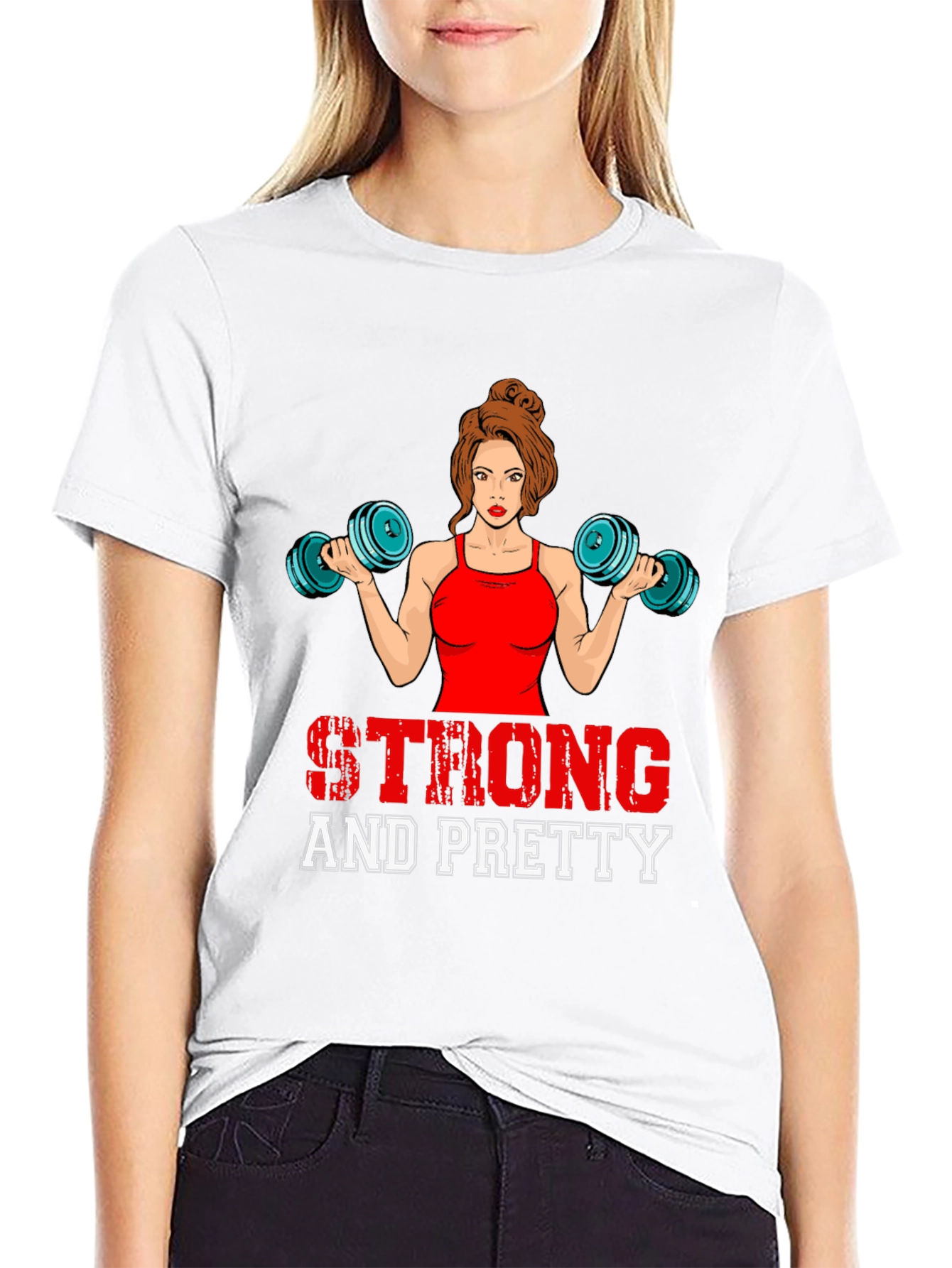 Strong & Pretty Fitness Graphic Tee