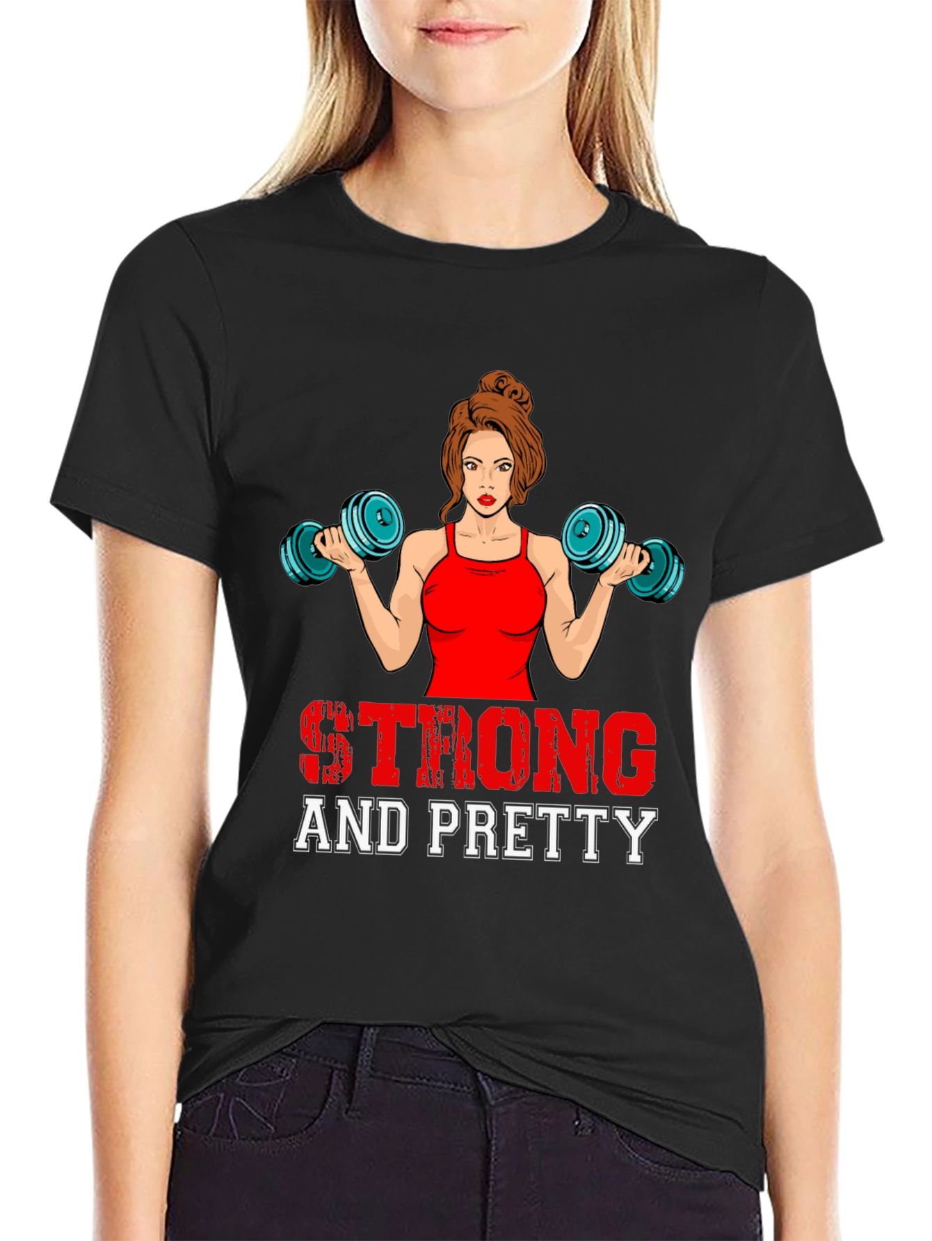 Strong & Pretty Fitness Graphic Tee