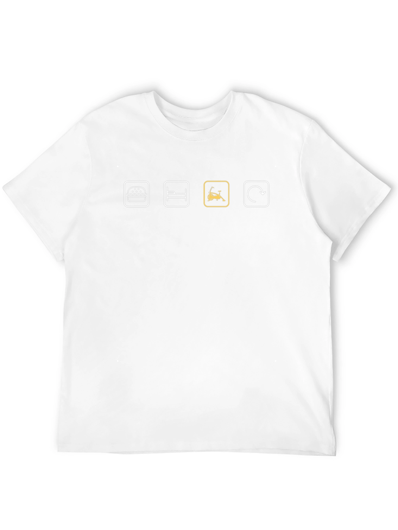 Eat Sleep Exercise Repeat Black T-Shirt
