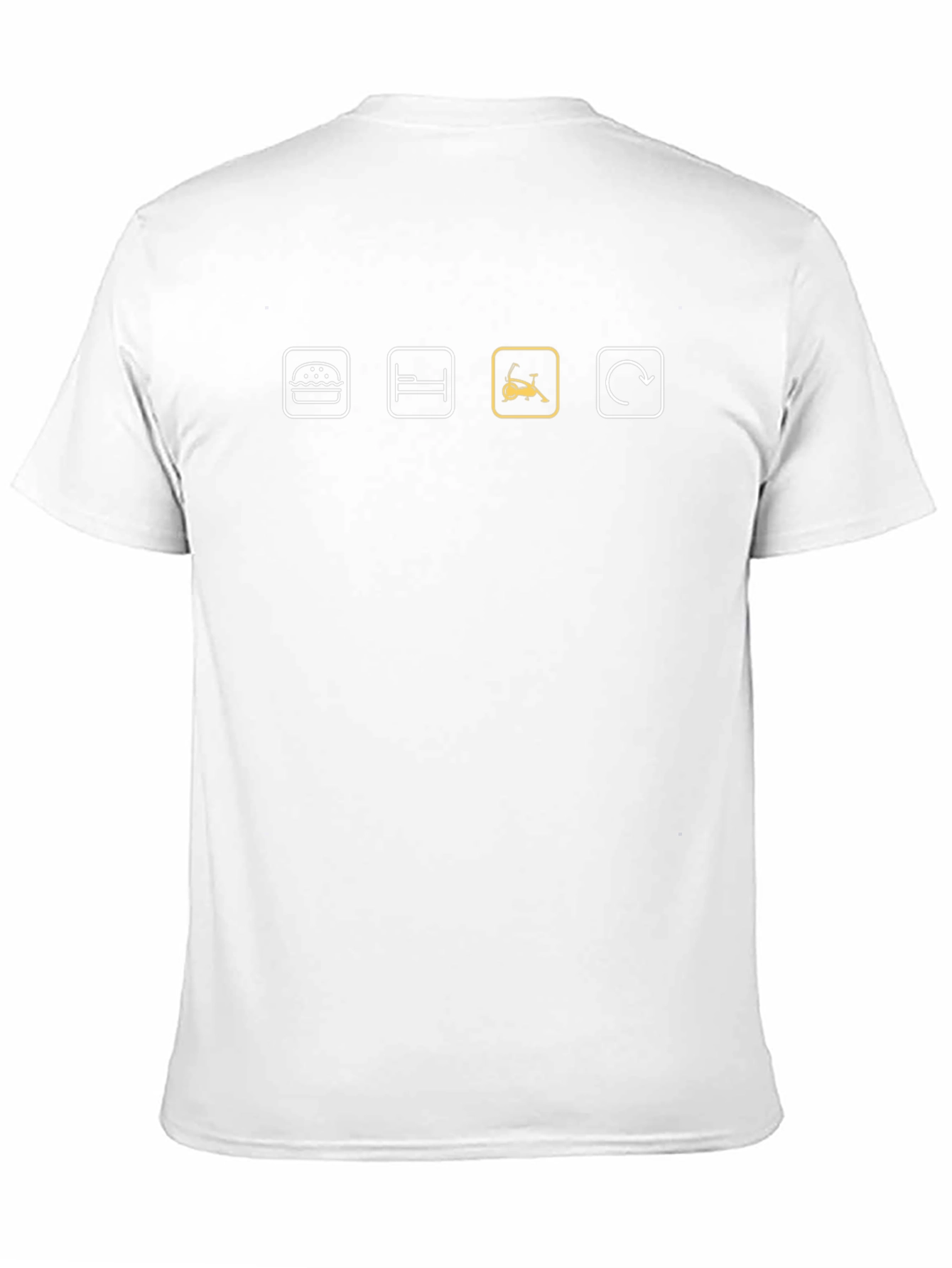 Eat Sleep Exercise Repeat Black T-Shirt