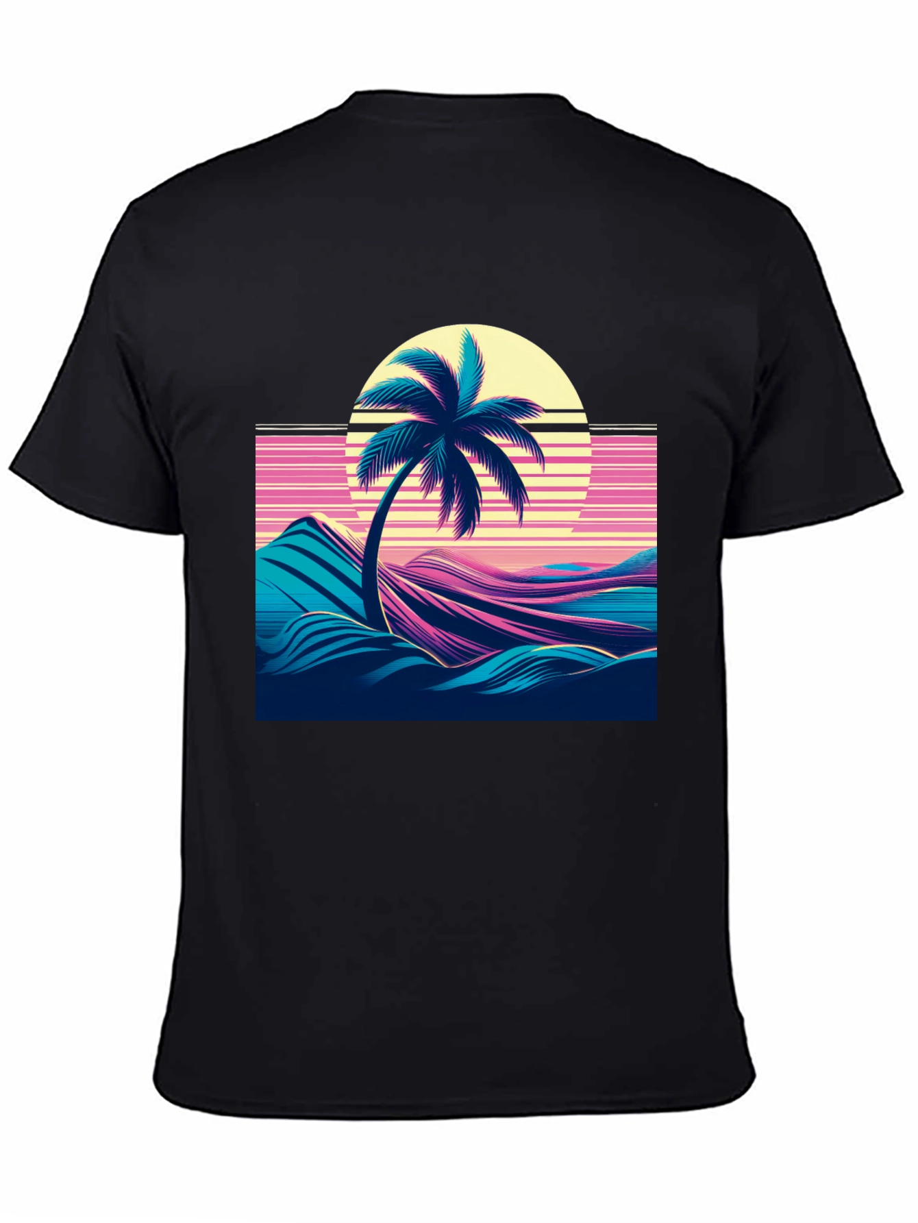 Retro Palm Sunset Graphic Tee