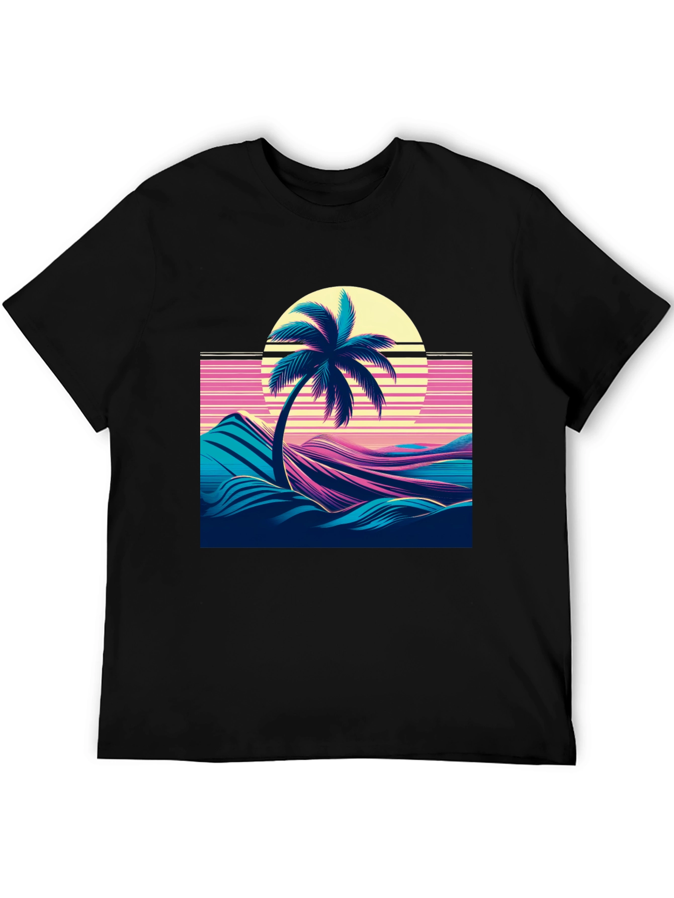 Retro Palm Sunset Graphic Tee
