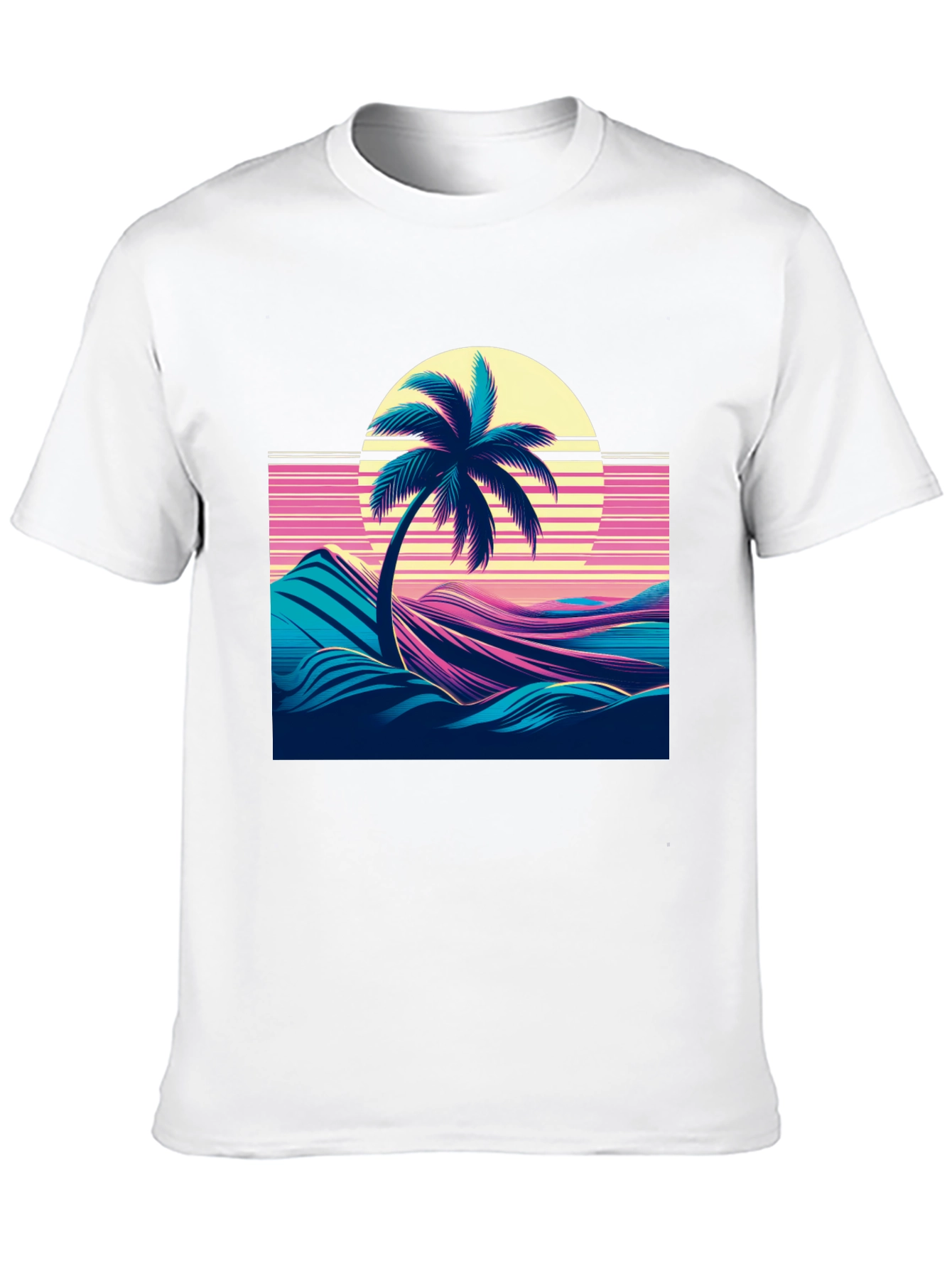 Retro Palm Sunset Graphic Tee