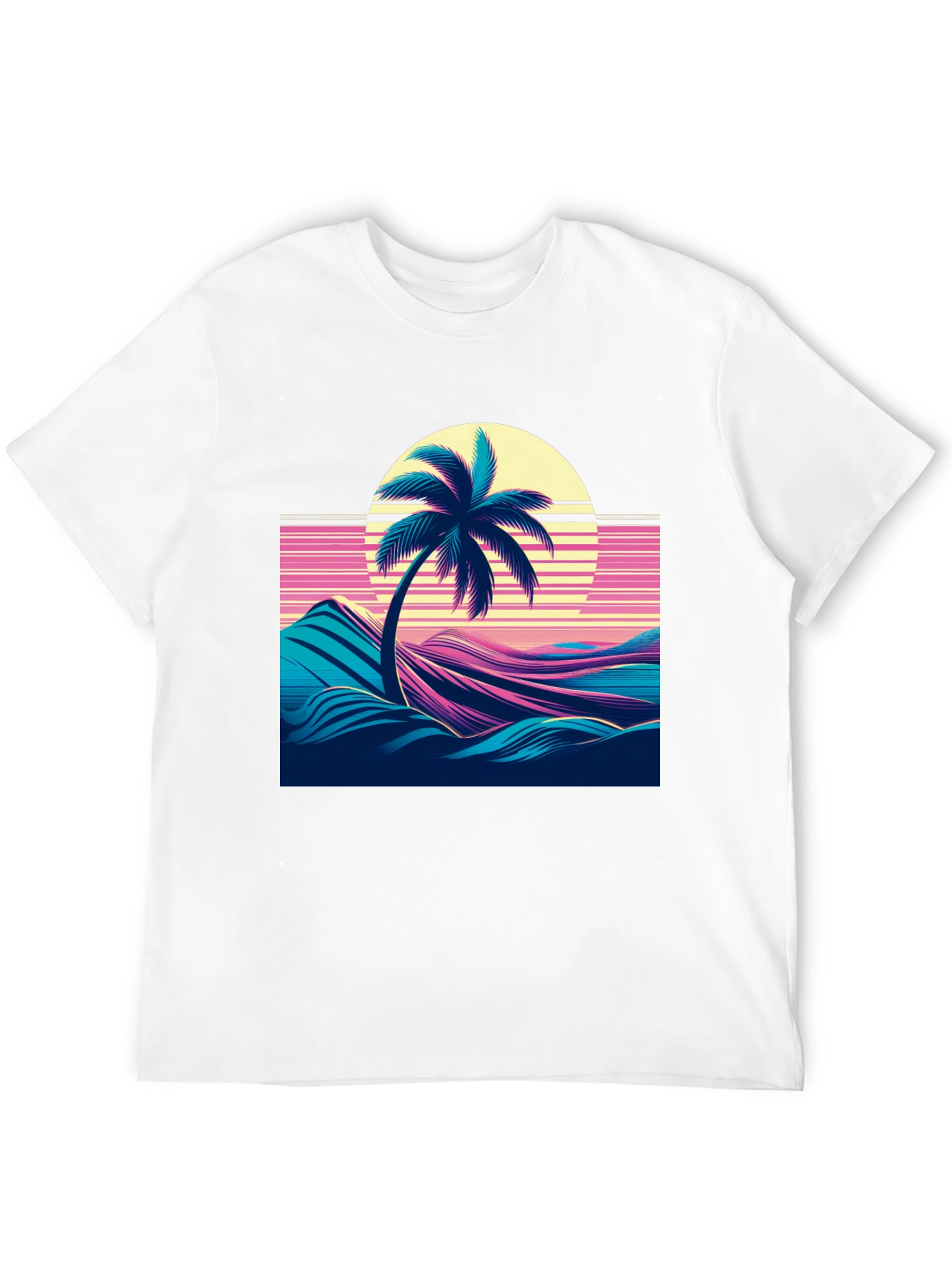 Retro Palm Sunset Graphic Tee