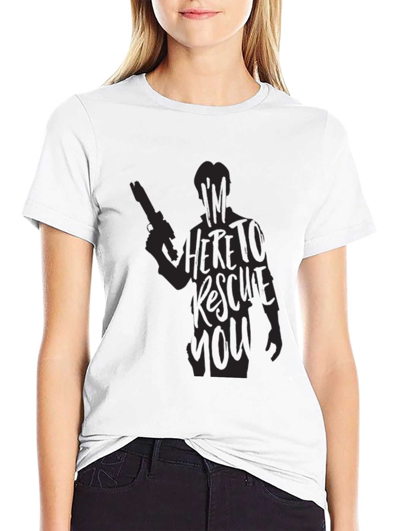 Graphic Novelty T-Shirt - Im Here to Rescue You