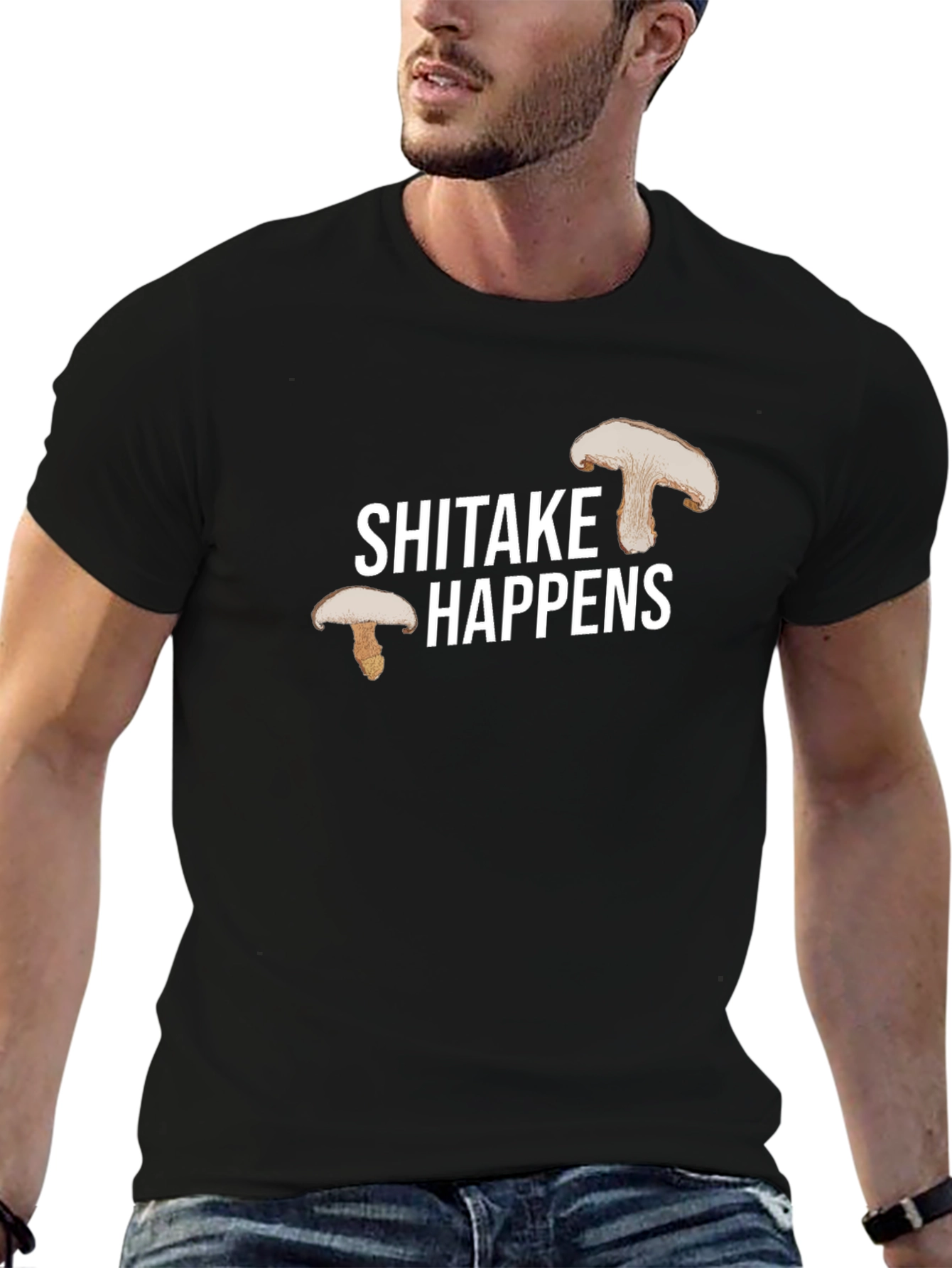 Shiitake Happens Graphic Tee