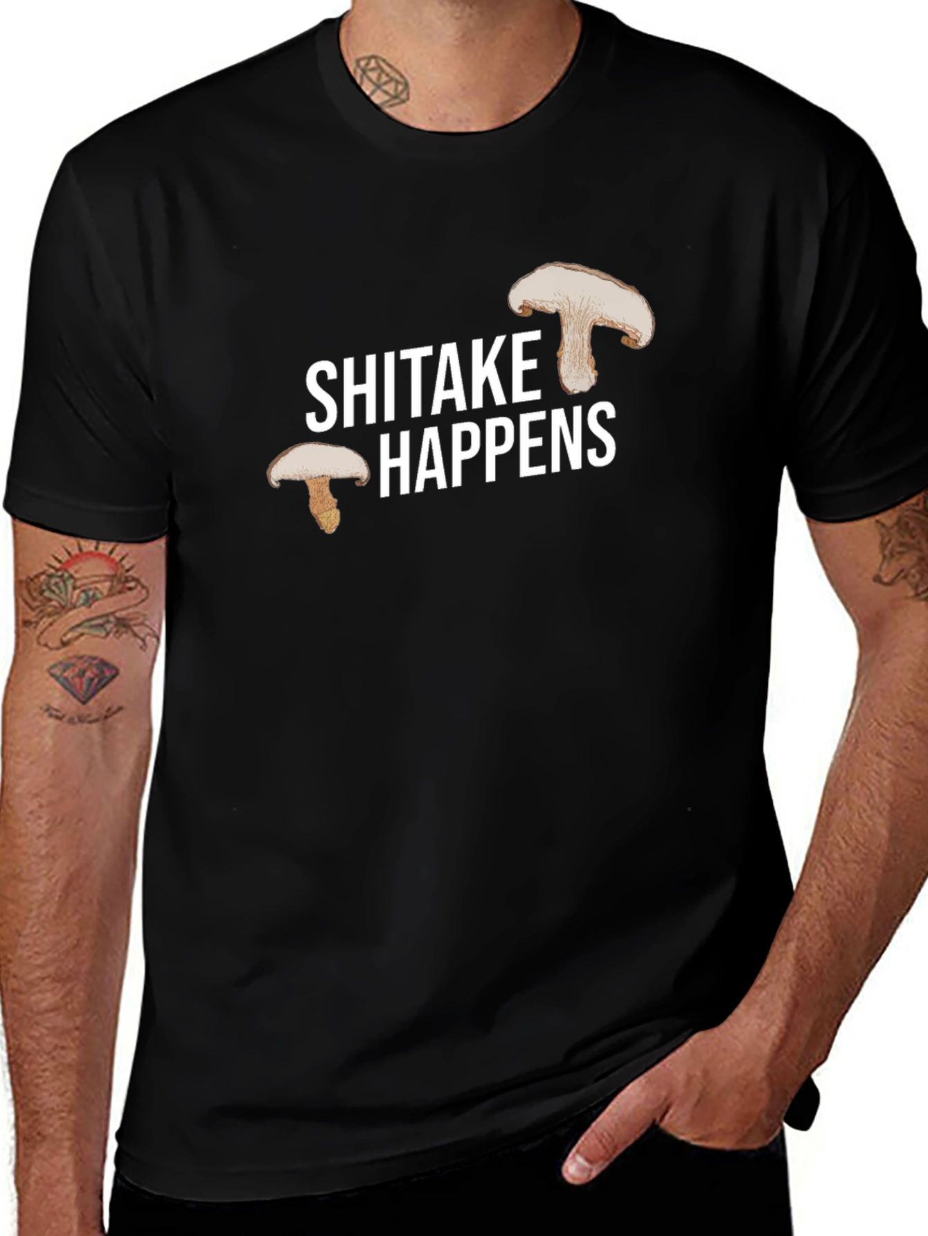 Shiitake Happens Graphic Tee