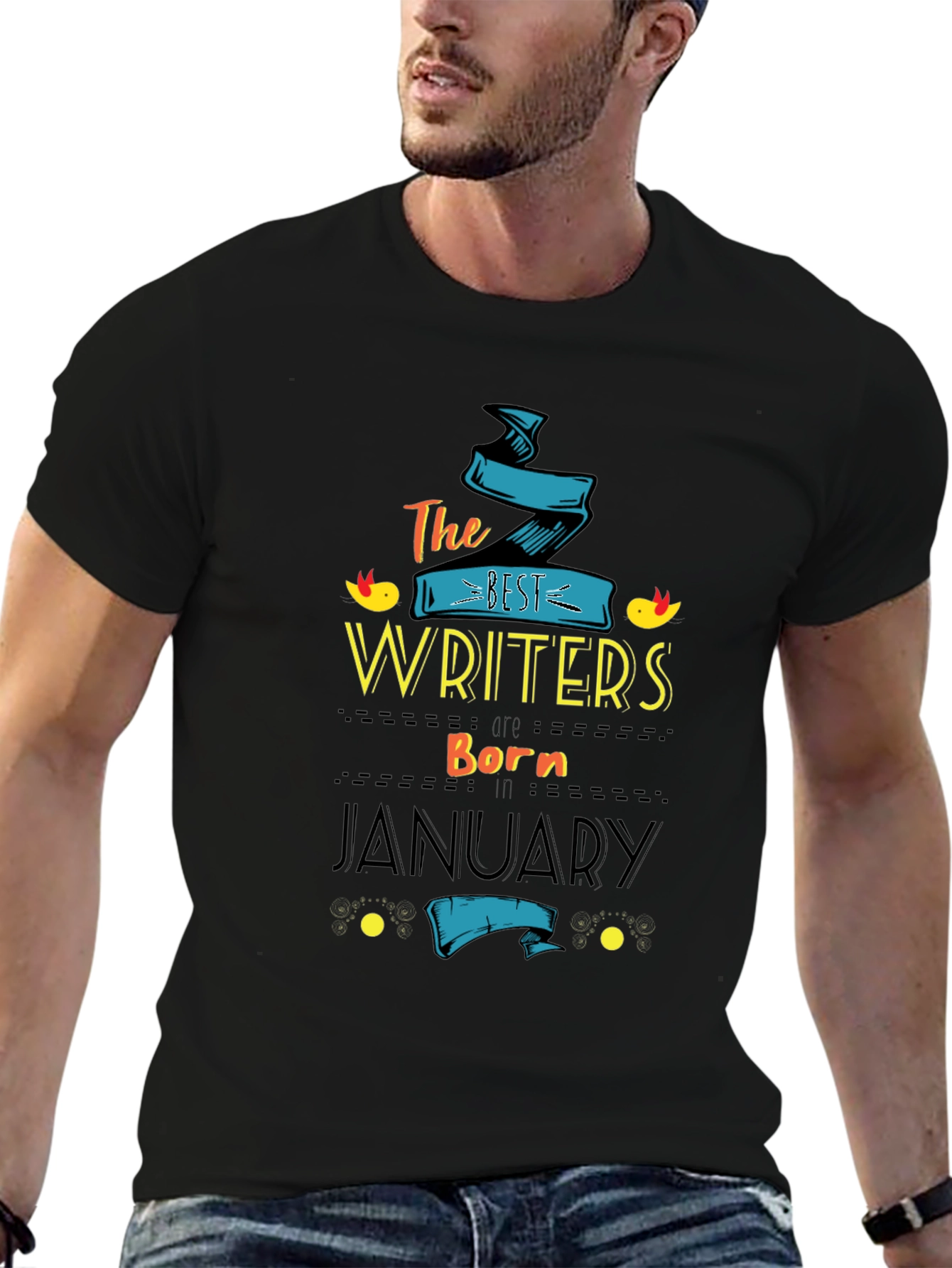 Best Writers Born in January - T-Shirt