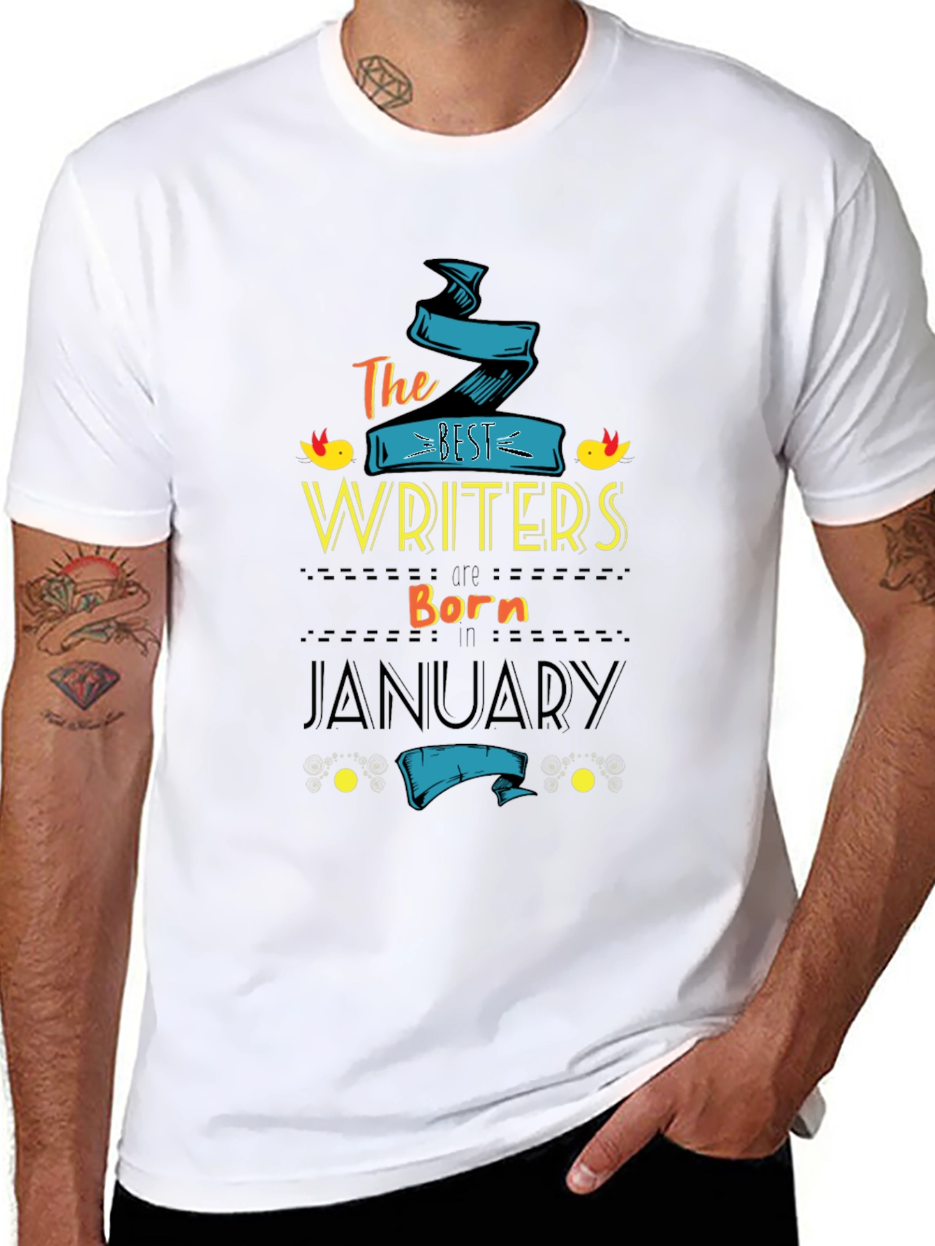 Best Writers Born in January - T-Shirt