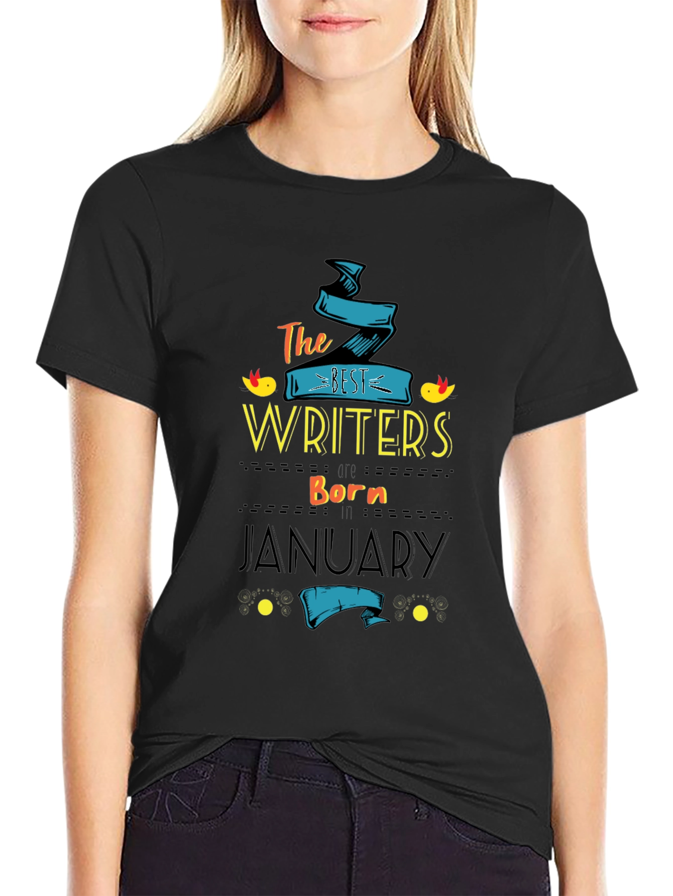 Best Writers Born in January - T-Shirt