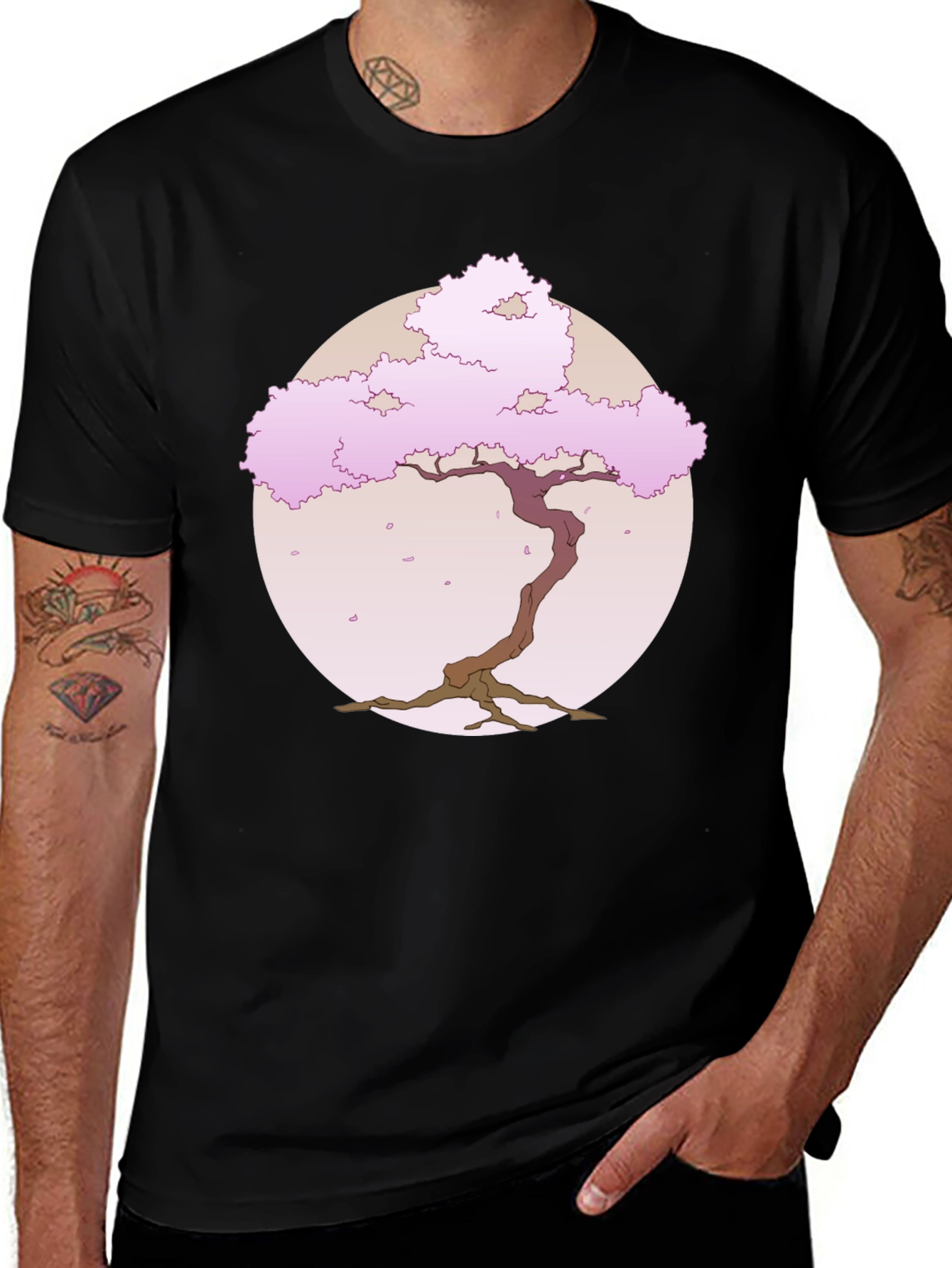 Sakura Tree Graphic Tee - Classic Comfort