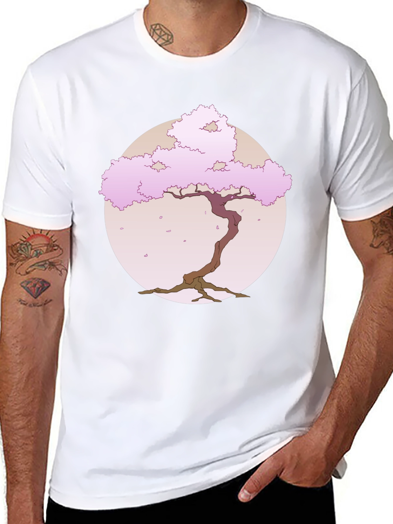 Sakura Tree Graphic Tee - Classic Comfort