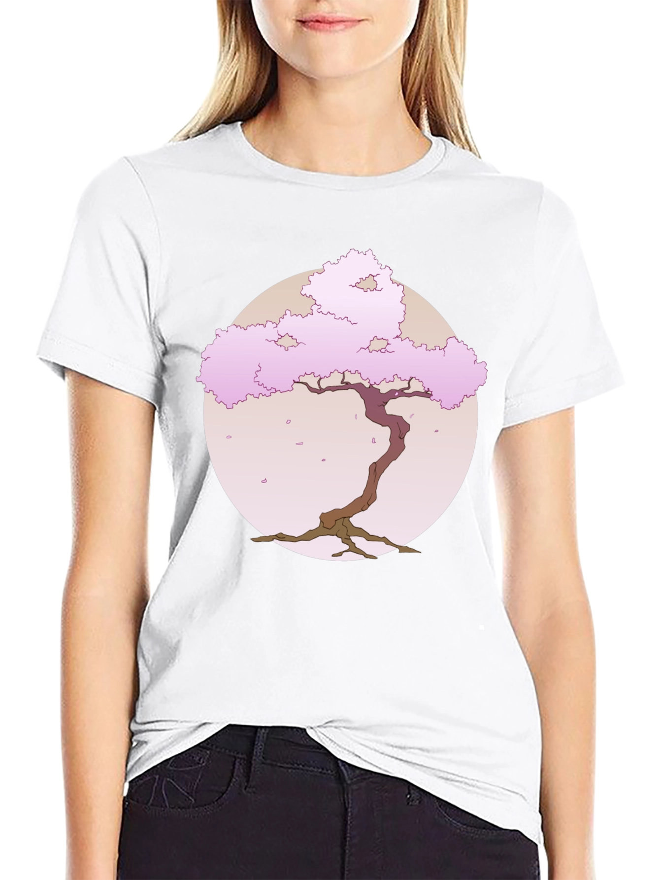 Sakura Tree Graphic Tee - Classic Comfort