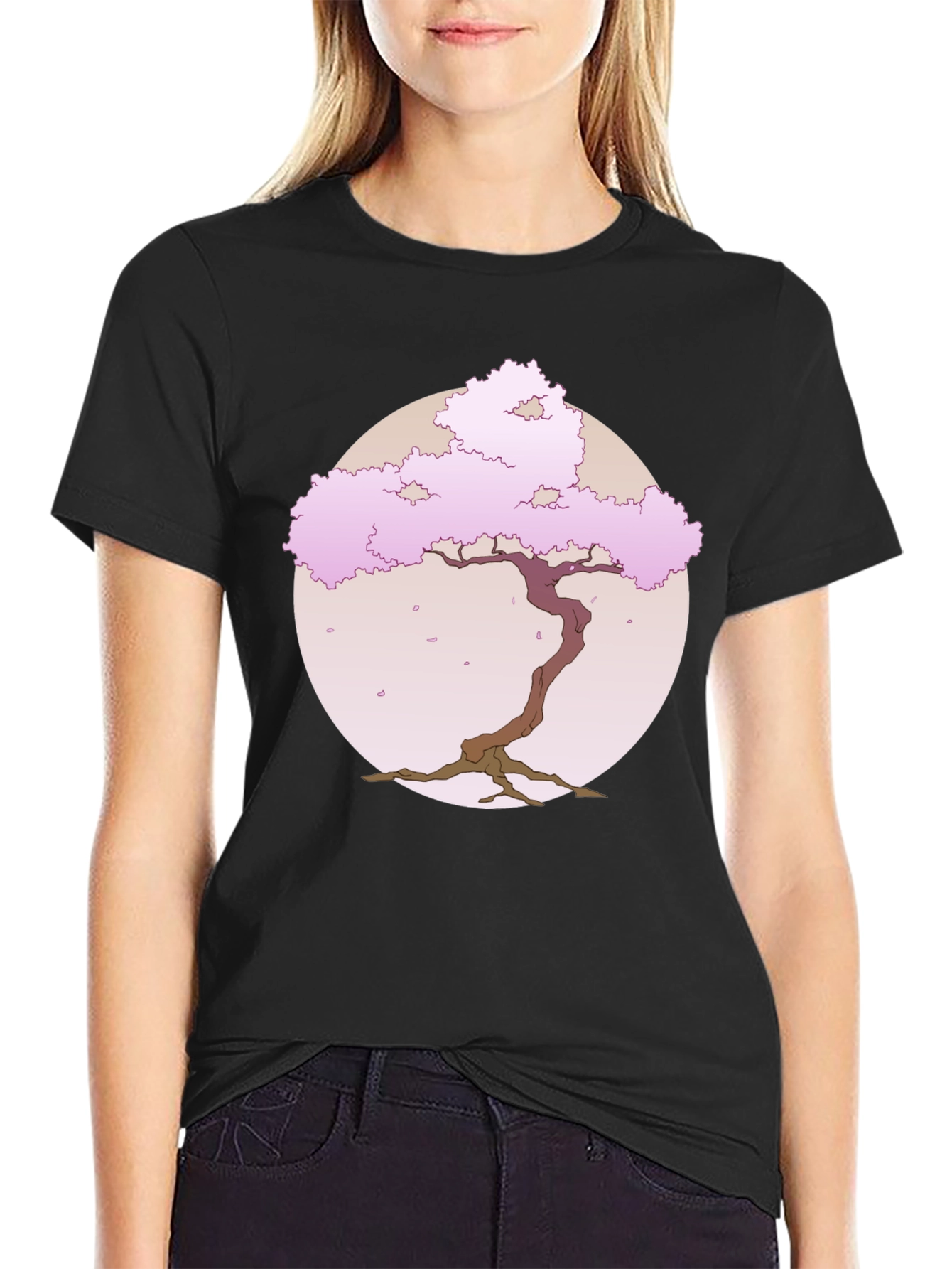 Sakura Tree Graphic Tee - Classic Comfort