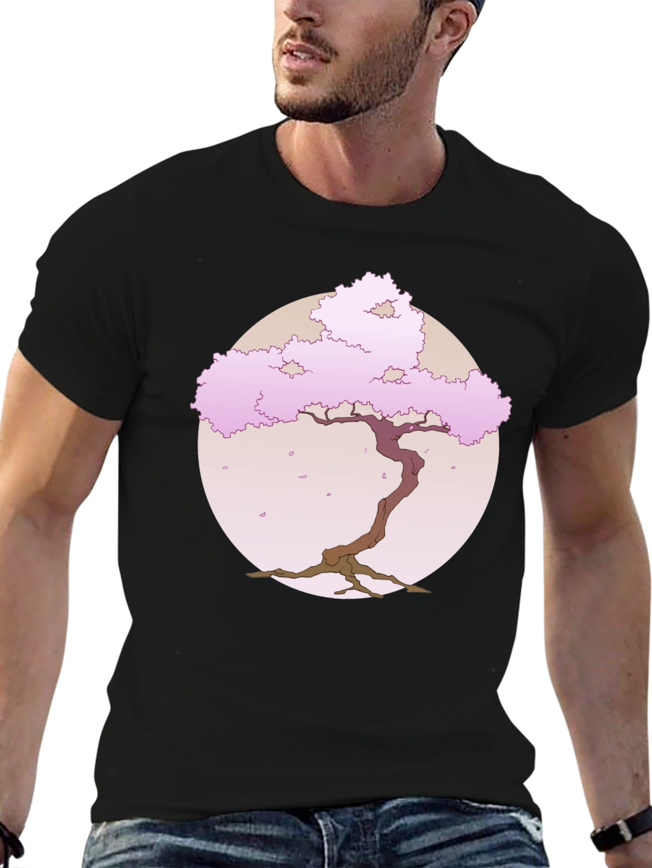 Sakura Tree Graphic Tee - Classic Comfort