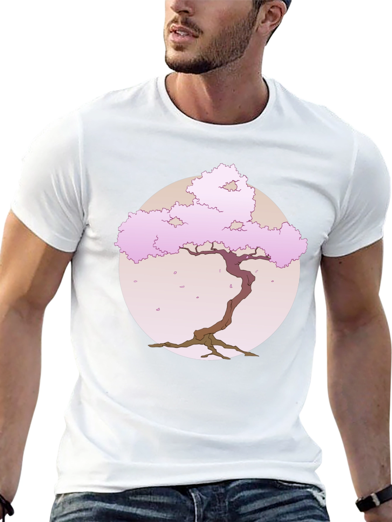 Sakura Tree Graphic Tee - Classic Comfort