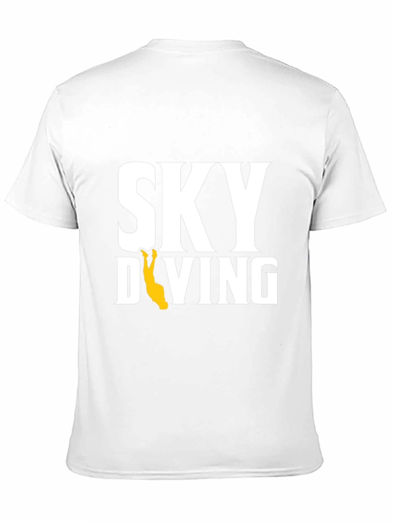 Skydiving Graphic Tee - Black Cotton T-Shirt