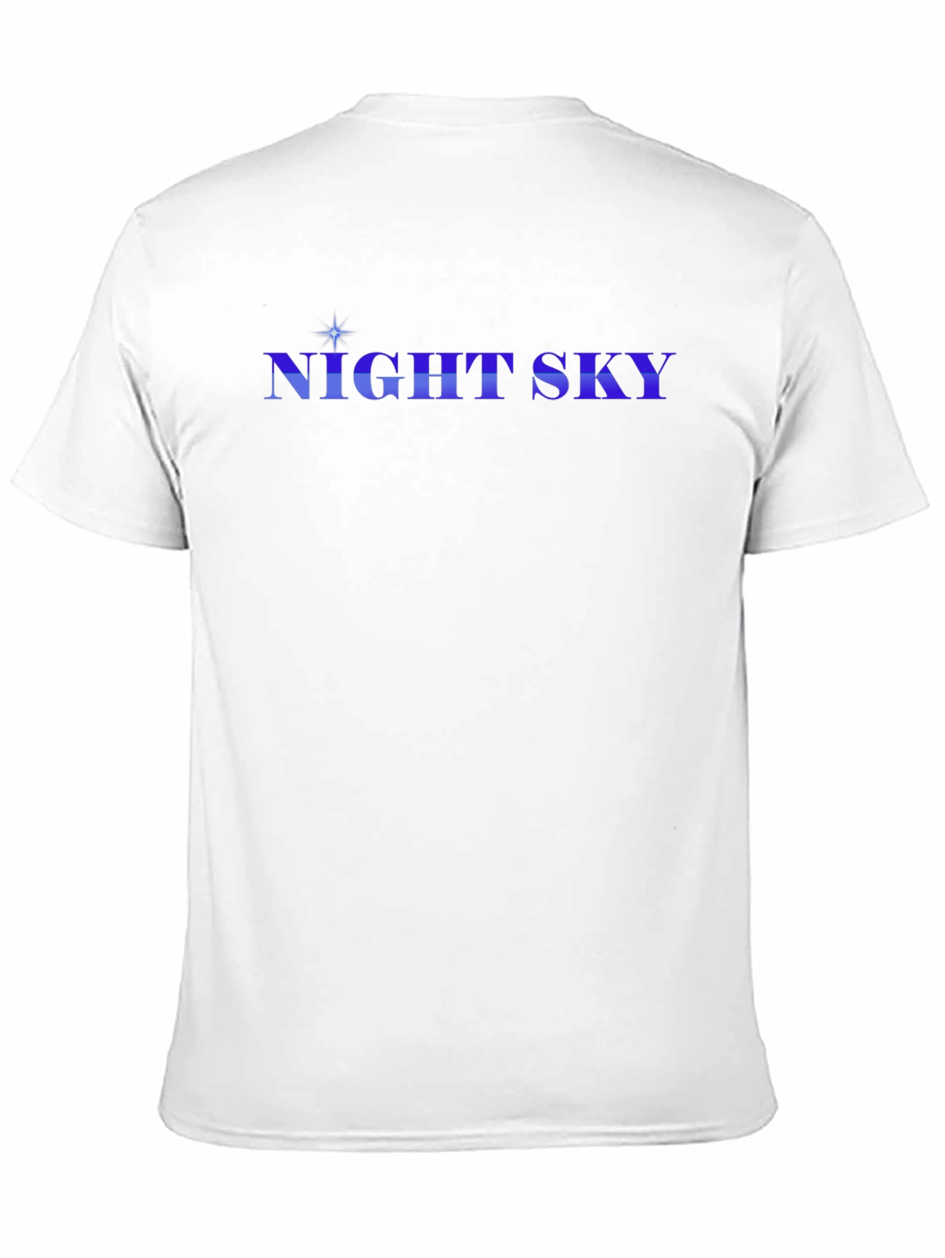 Night Sky Graphic Tee - Stylish Black Cotton T-Shirt