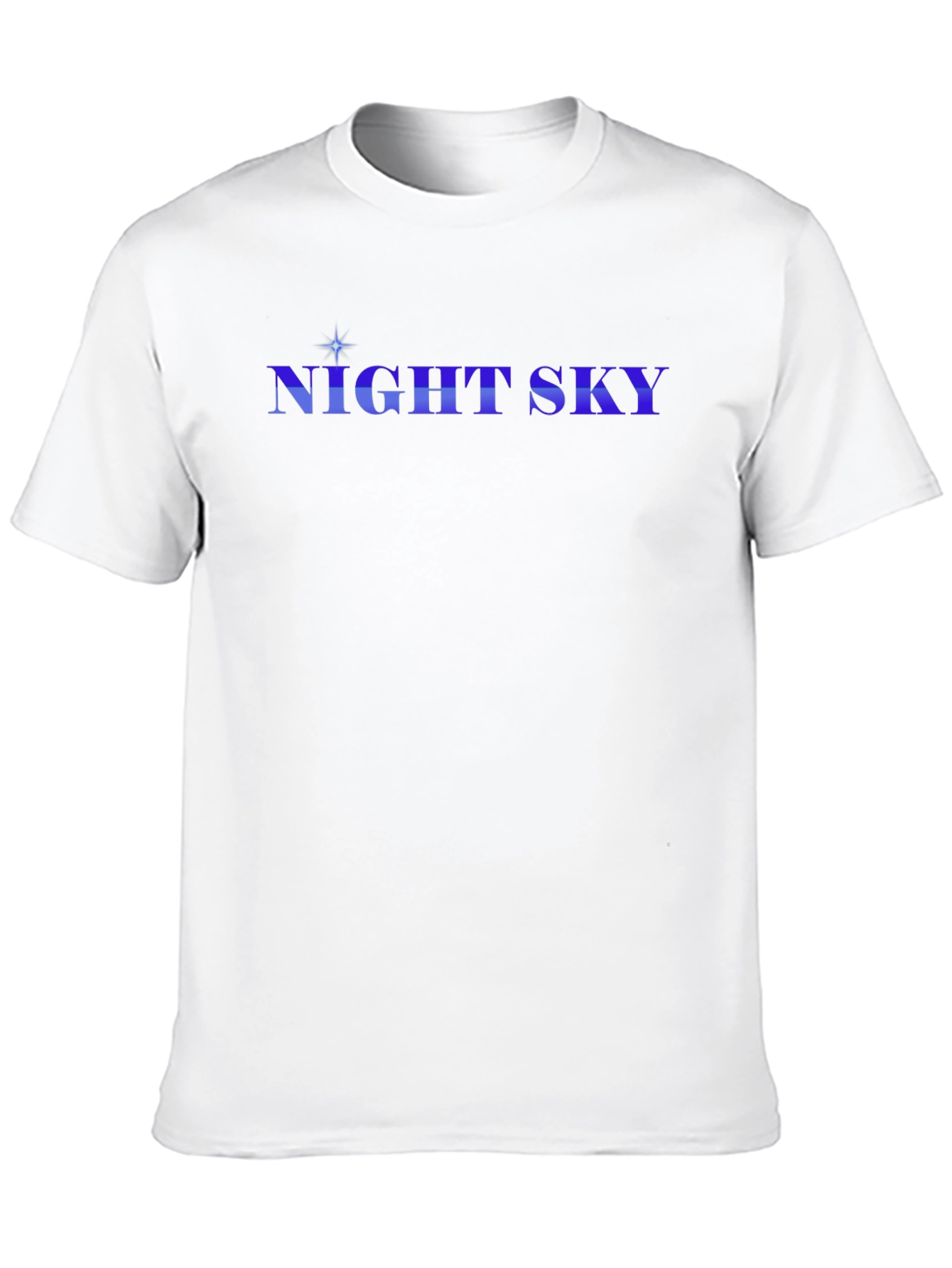 Night Sky Graphic Tee - Stylish Black Cotton T-Shirt