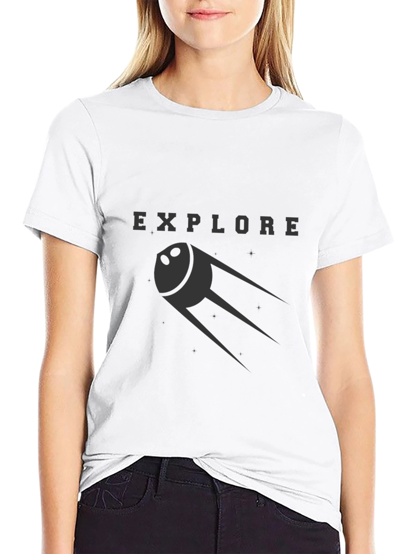 Explore Space T-Shirt - Black