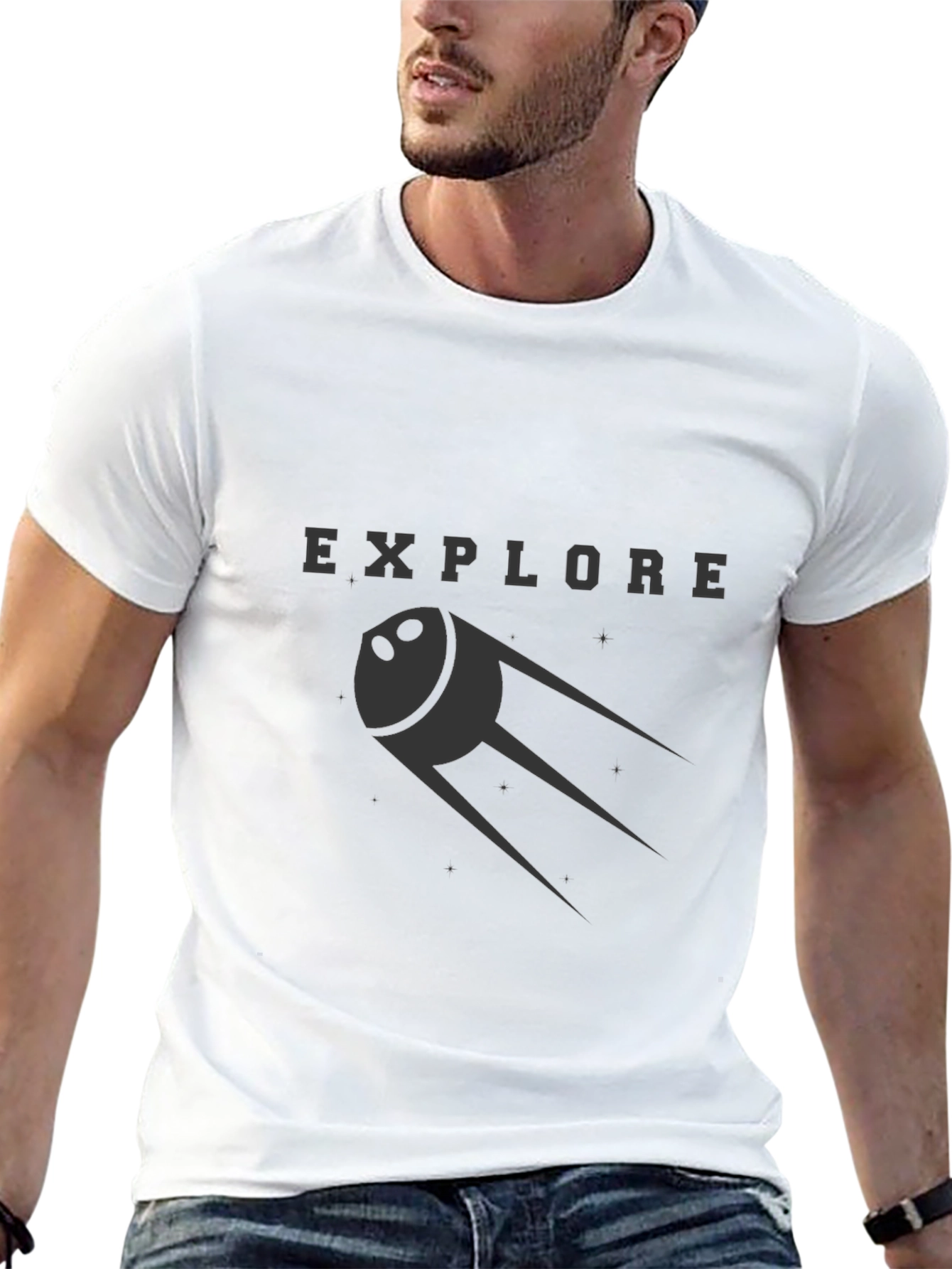 Explore Space T-Shirt - Black