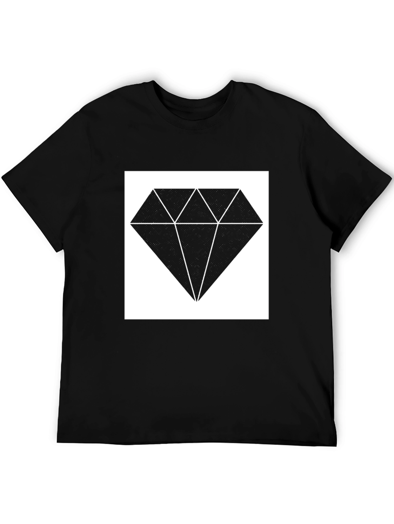 Diamond Graphic Tee - Stylish Black Shirt