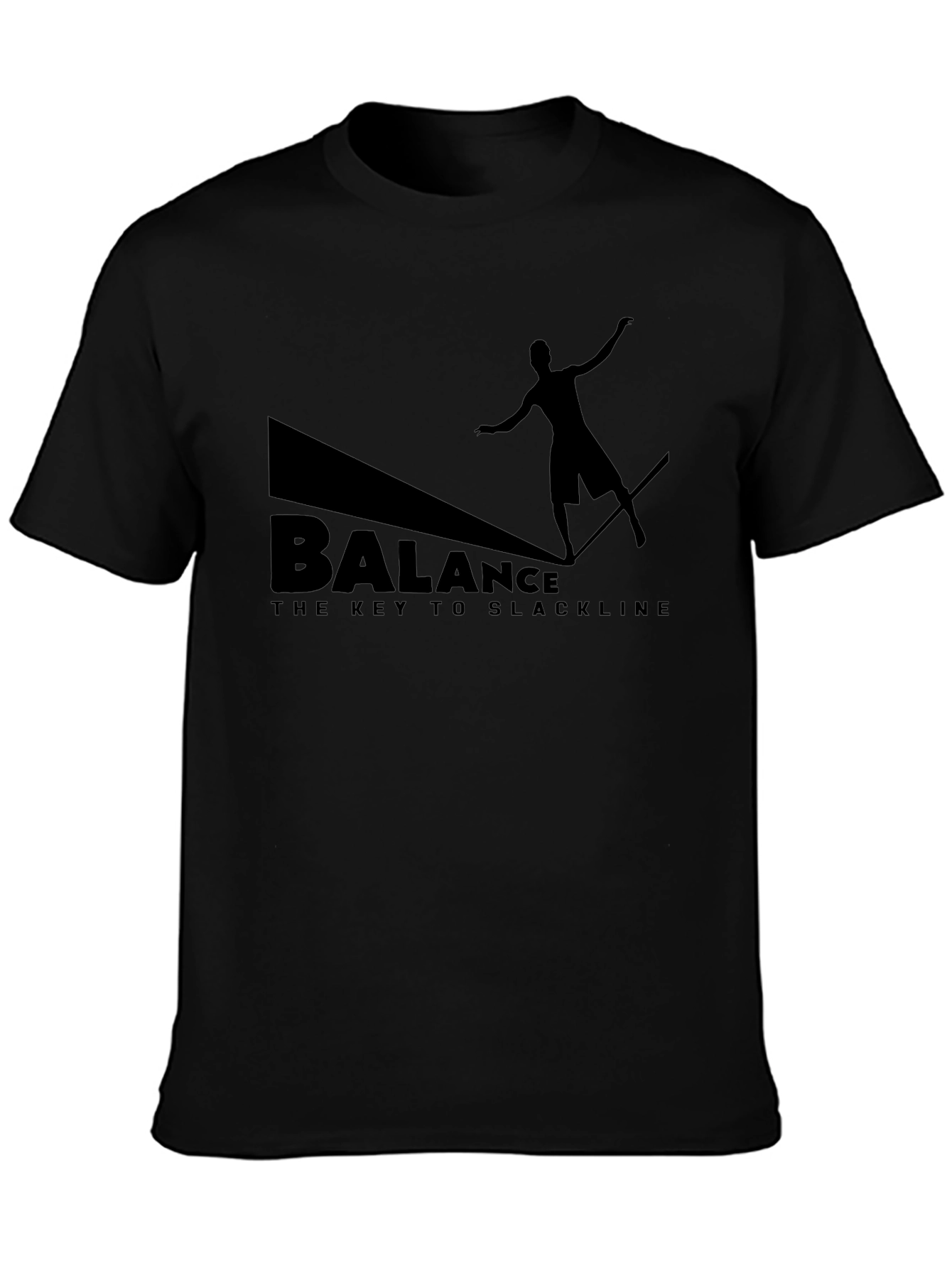 Balance Slackline Graphic Tee - Black