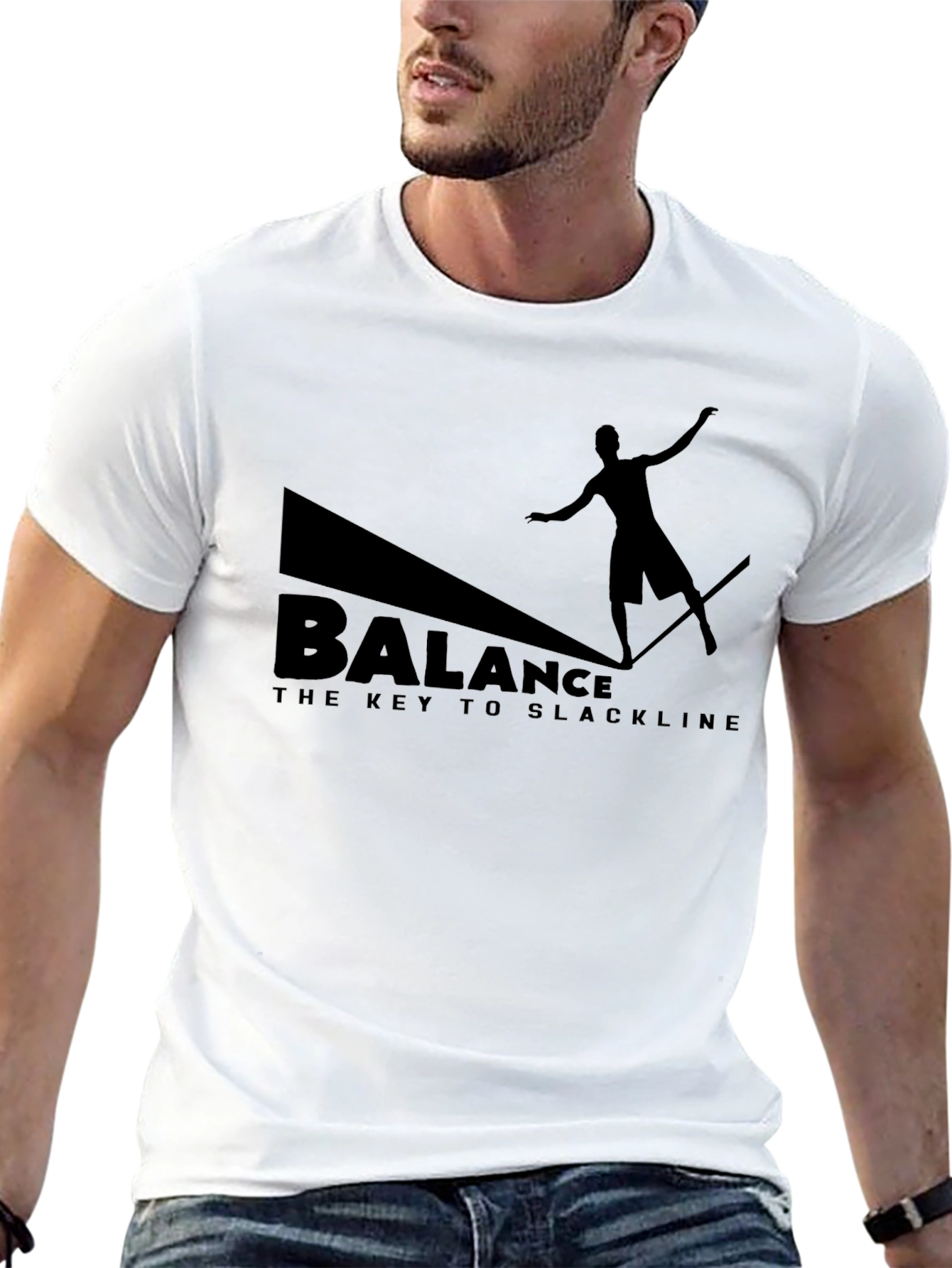 Balance Slackline Graphic Tee - Black