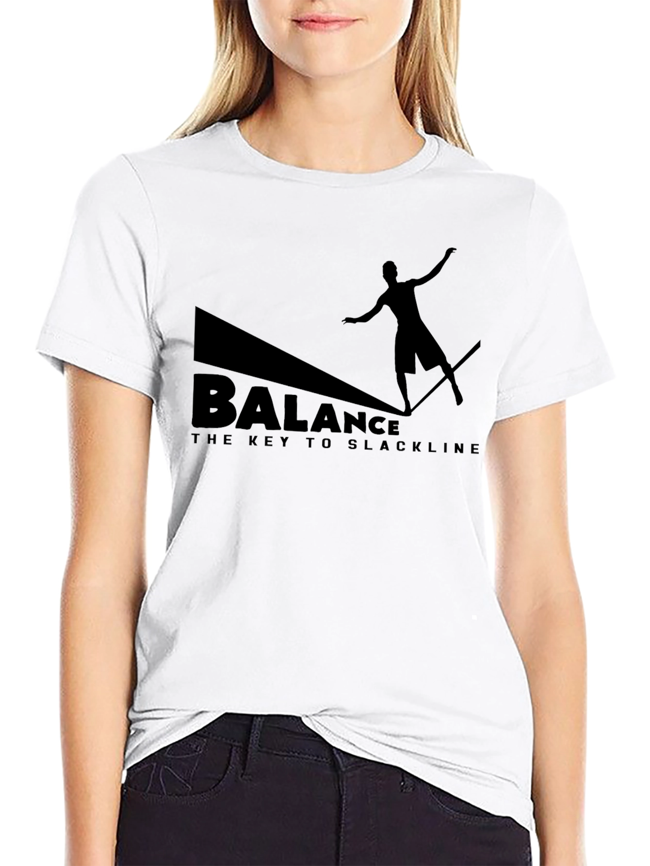 Balance Slackline Graphic Tee - Black