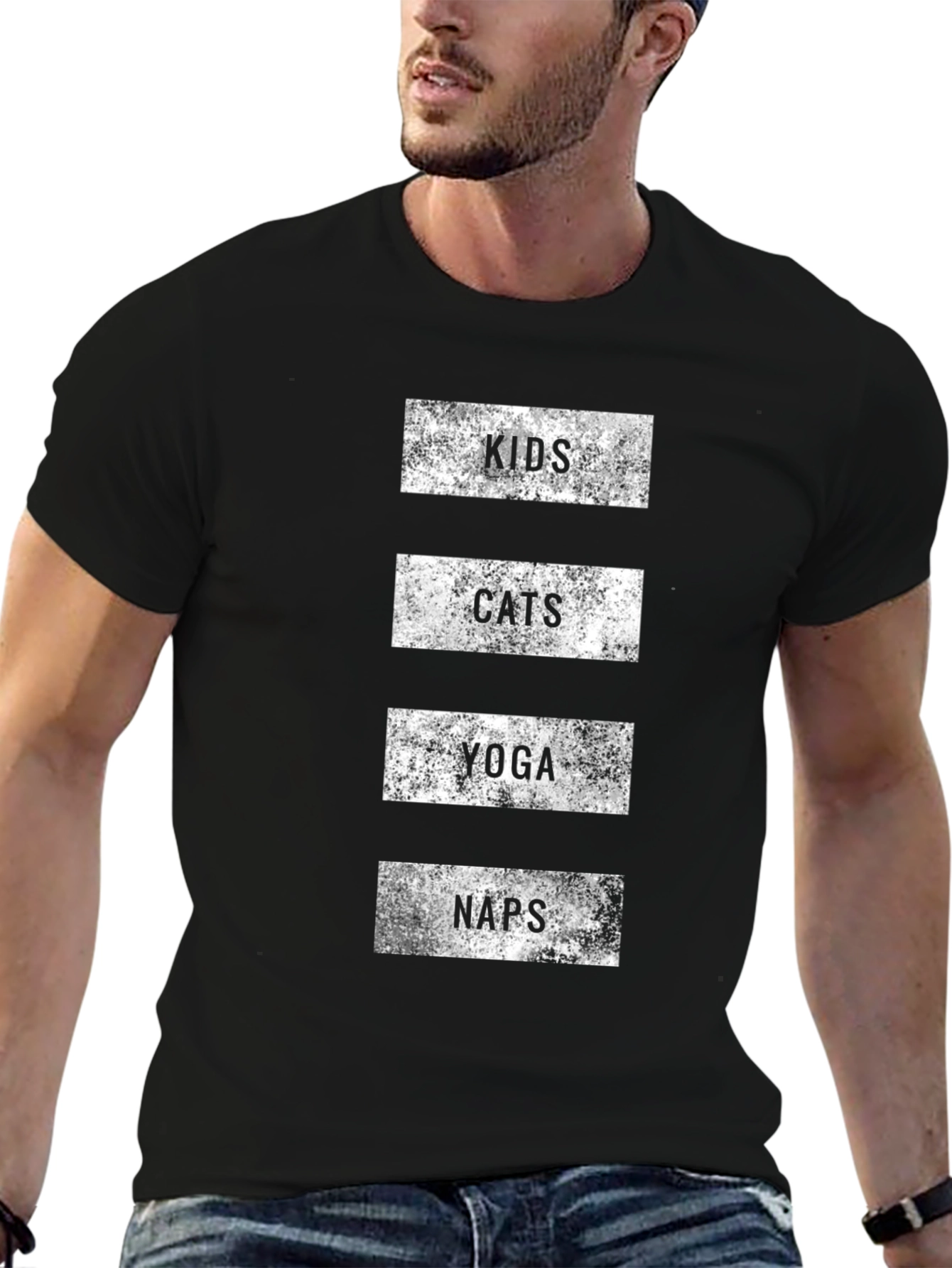 Kids Cats Yoga Naps T-Shirt - Fun Graphic Tee
