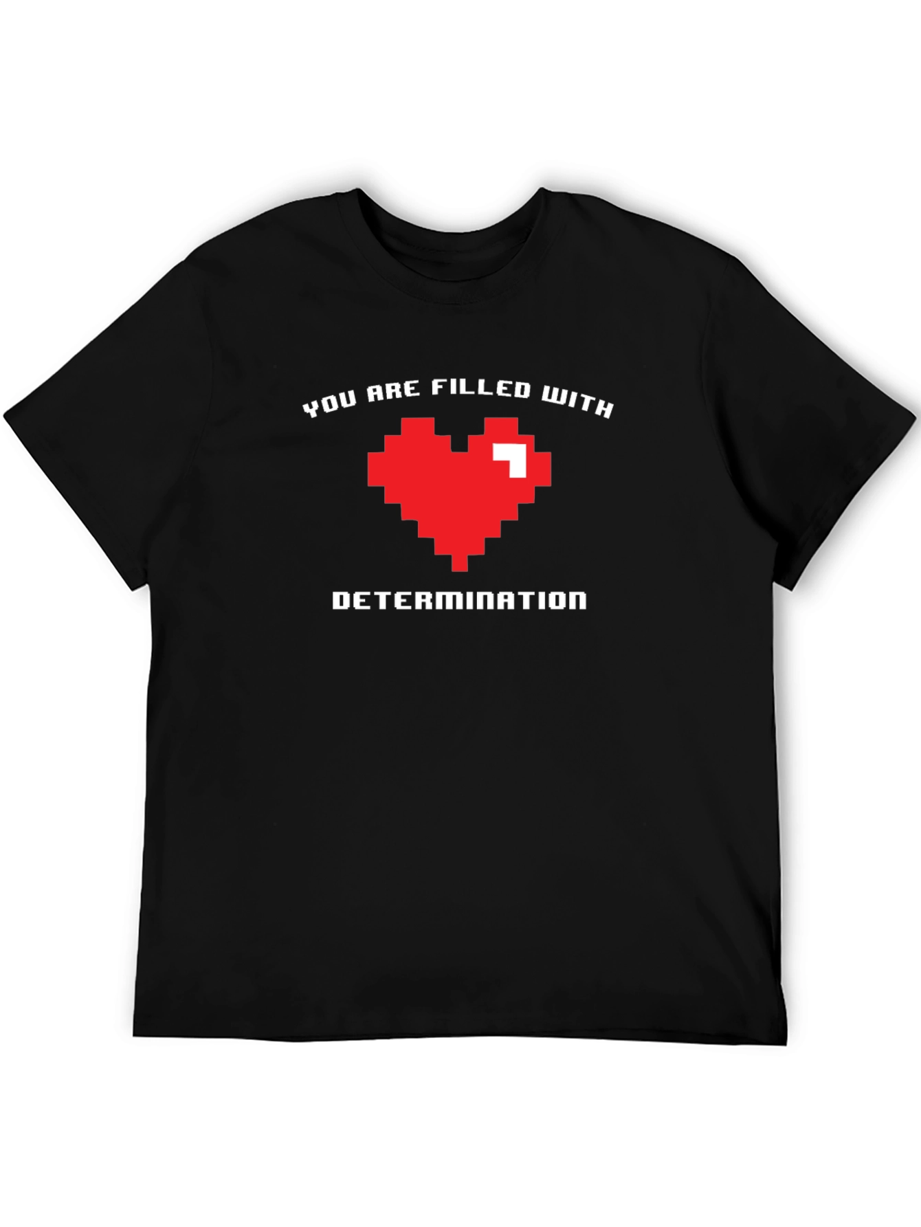 Pixel Heart Determination Graphic T-Shirt