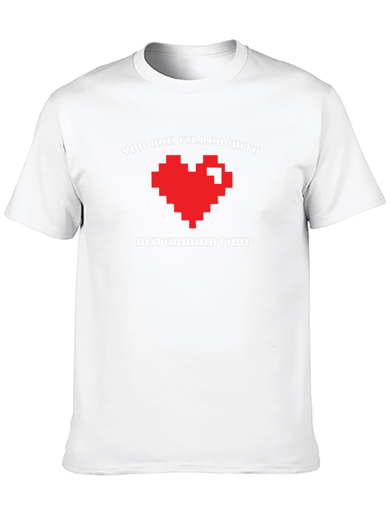 Pixel Heart Determination Graphic T-Shirt