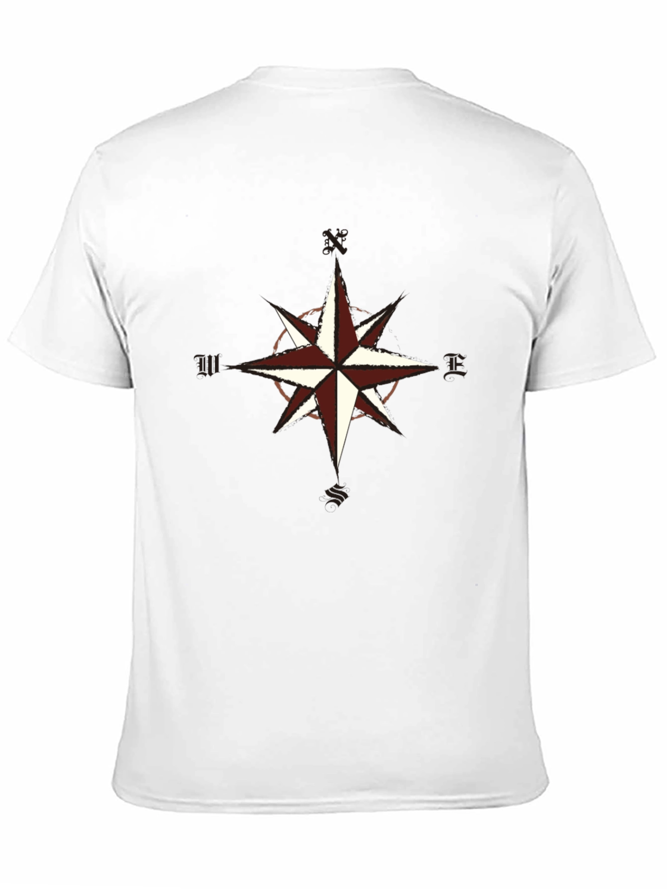 Compass Rose Graphic Tee - Classic Black T-Shirt