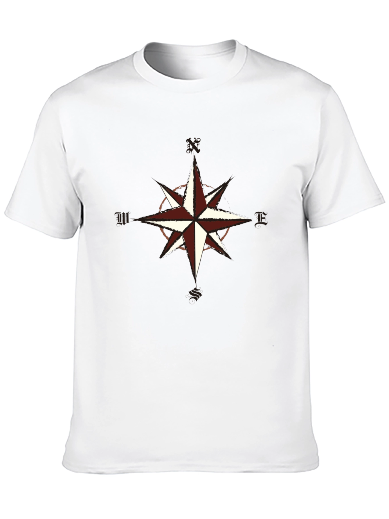 Compass Rose Graphic Tee - Classic Black T-Shirt