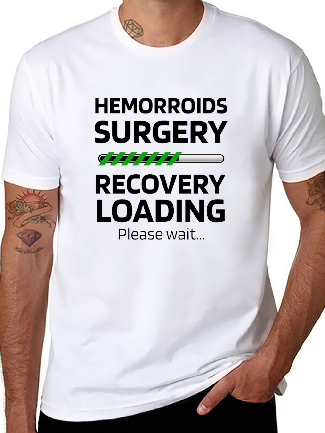 Hemorrhoid Surgery Recovery Loading Funny T-Shirt