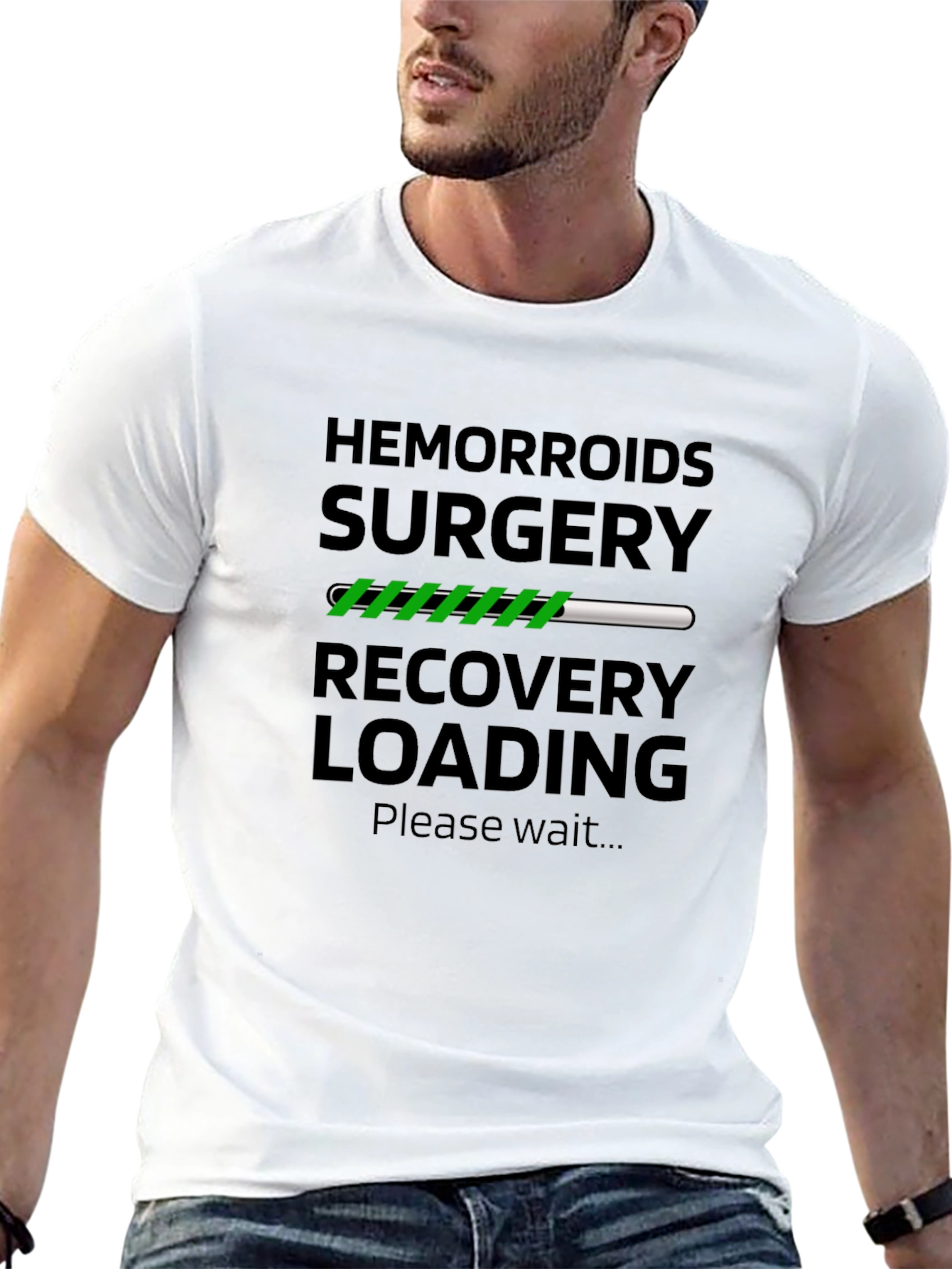 Hemorrhoid Surgery Recovery Loading Funny T-Shirt