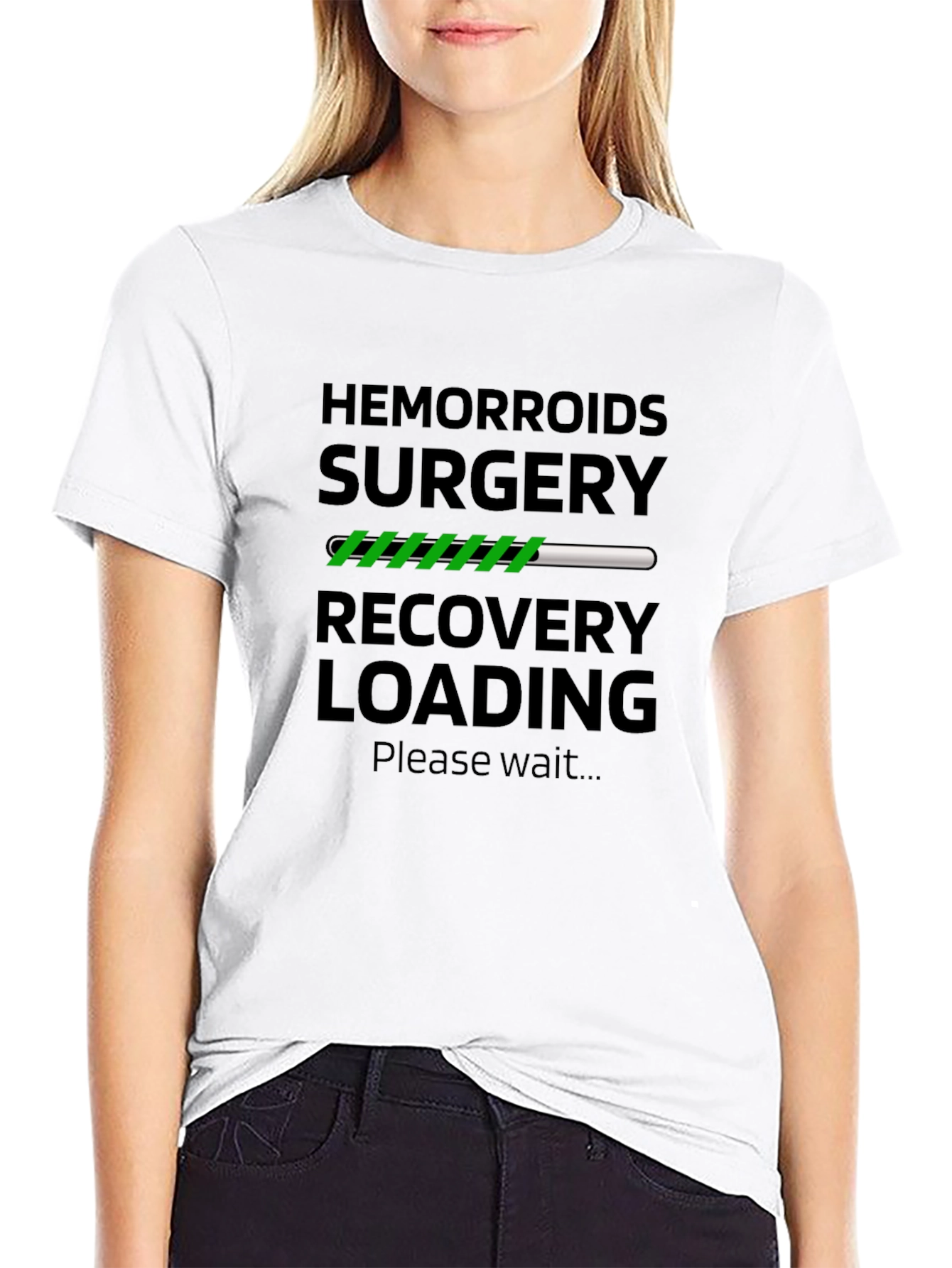 Hemorrhoid Surgery Recovery Loading Funny T-Shirt