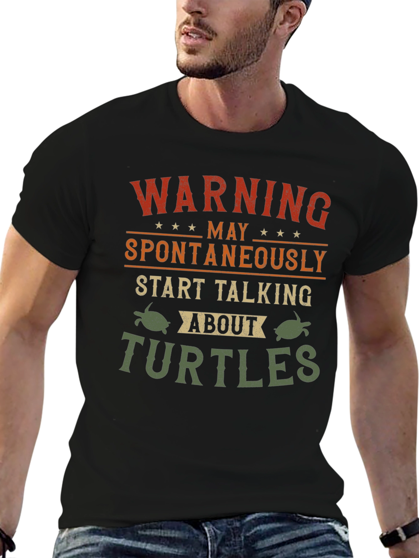 Warning May Spontaneously Talk About Turtles T-Shirt