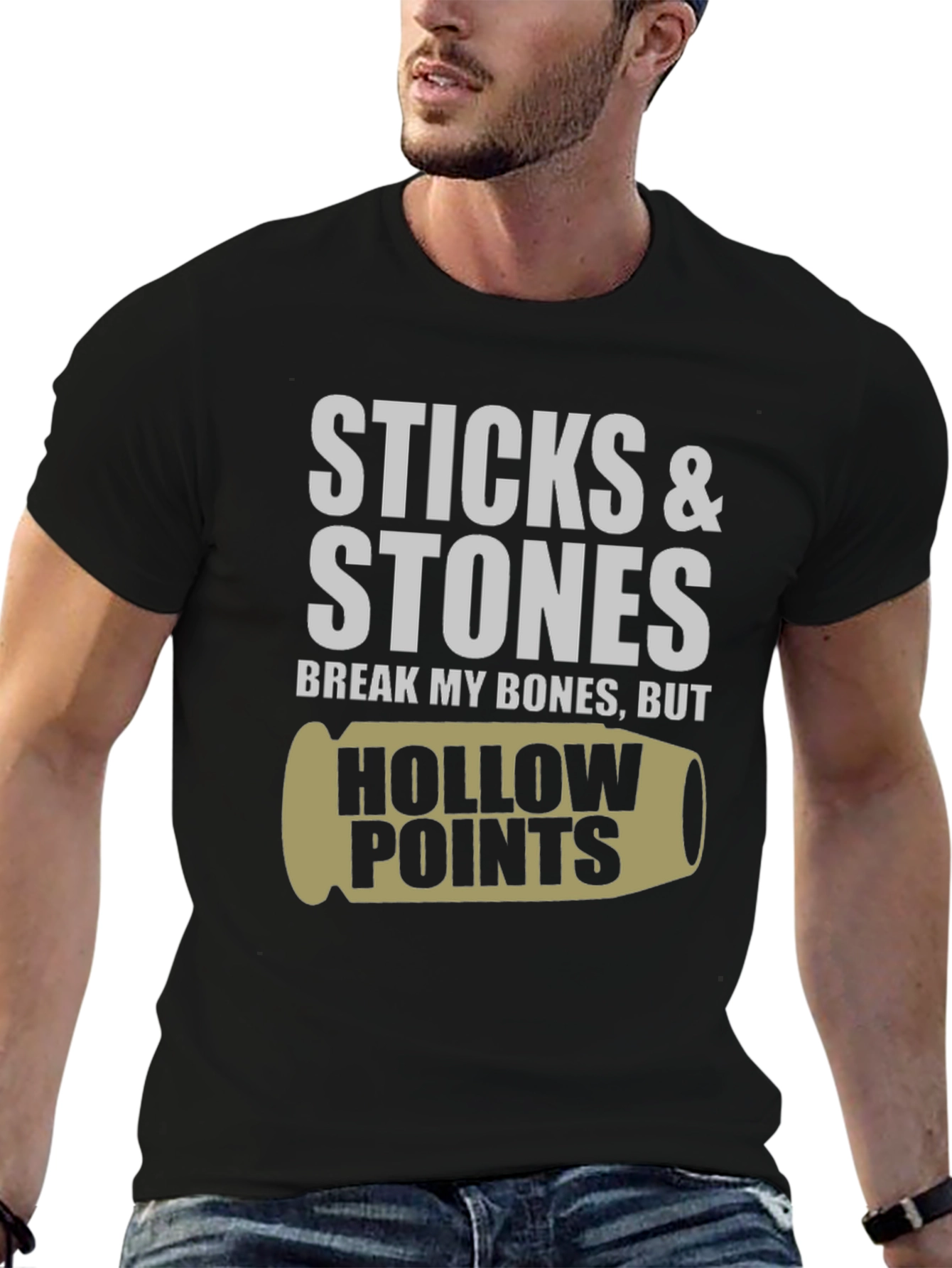 Sticks & Stones Hollow Points Graphic Tee