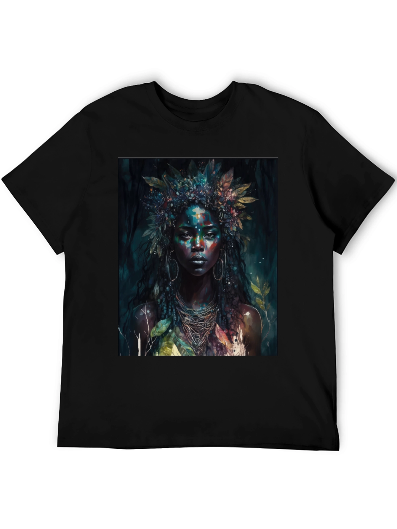 Mystic Woman Graphic Tee - Nature Art T-Shirt