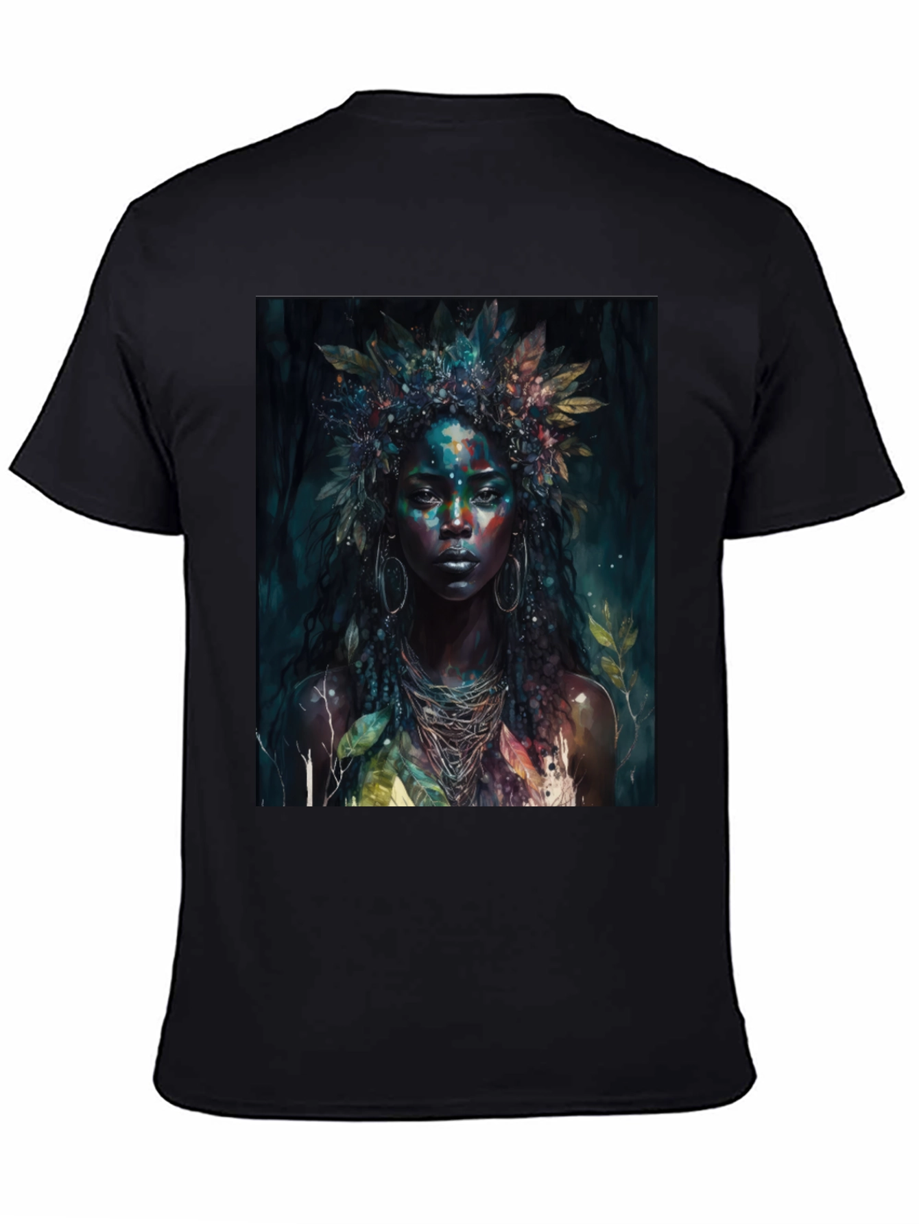 Mystic Woman Graphic Tee - Nature Art T-Shirt