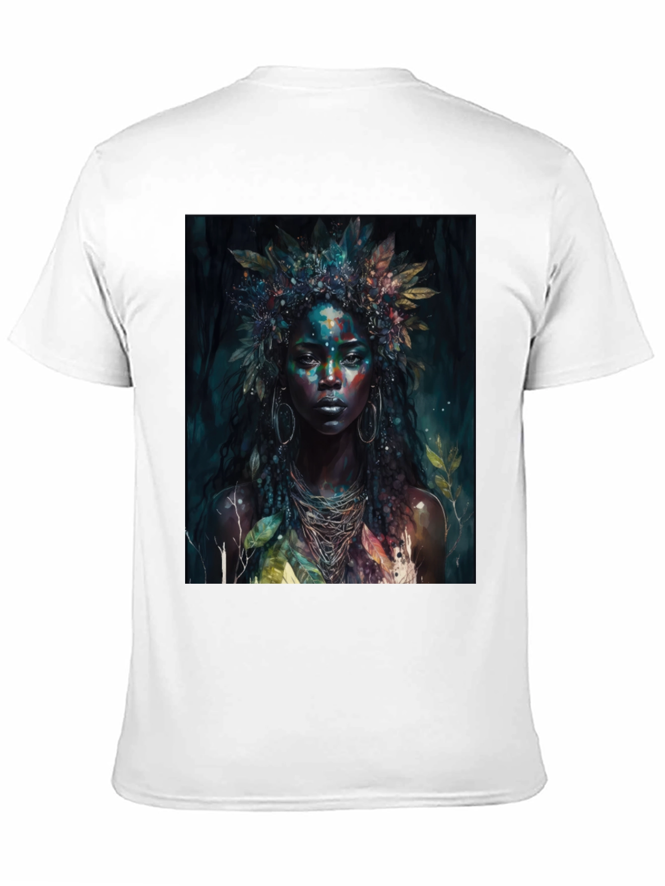 Mystic Woman Graphic Tee - Nature Art T-Shirt