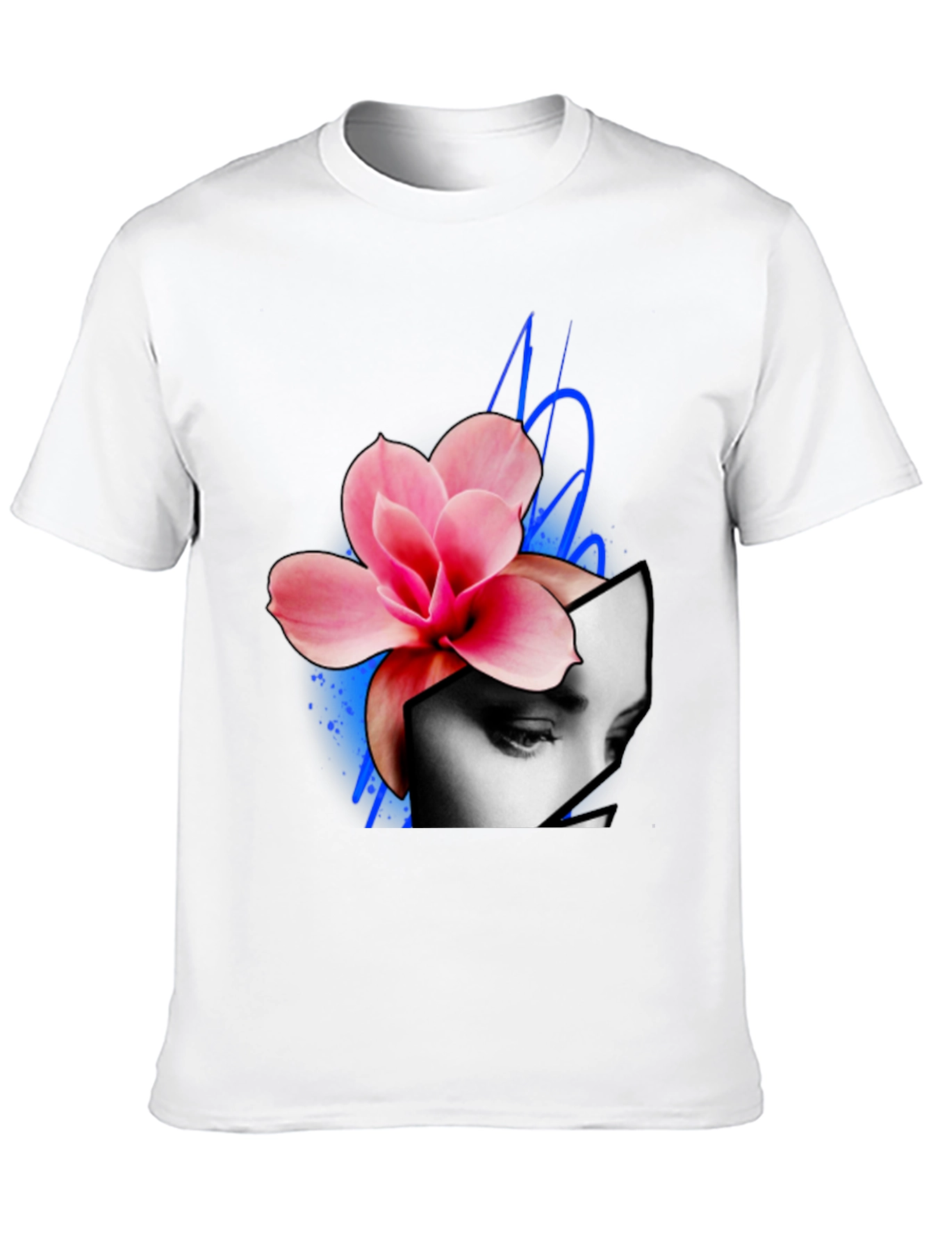Floral Face Graphic Tee