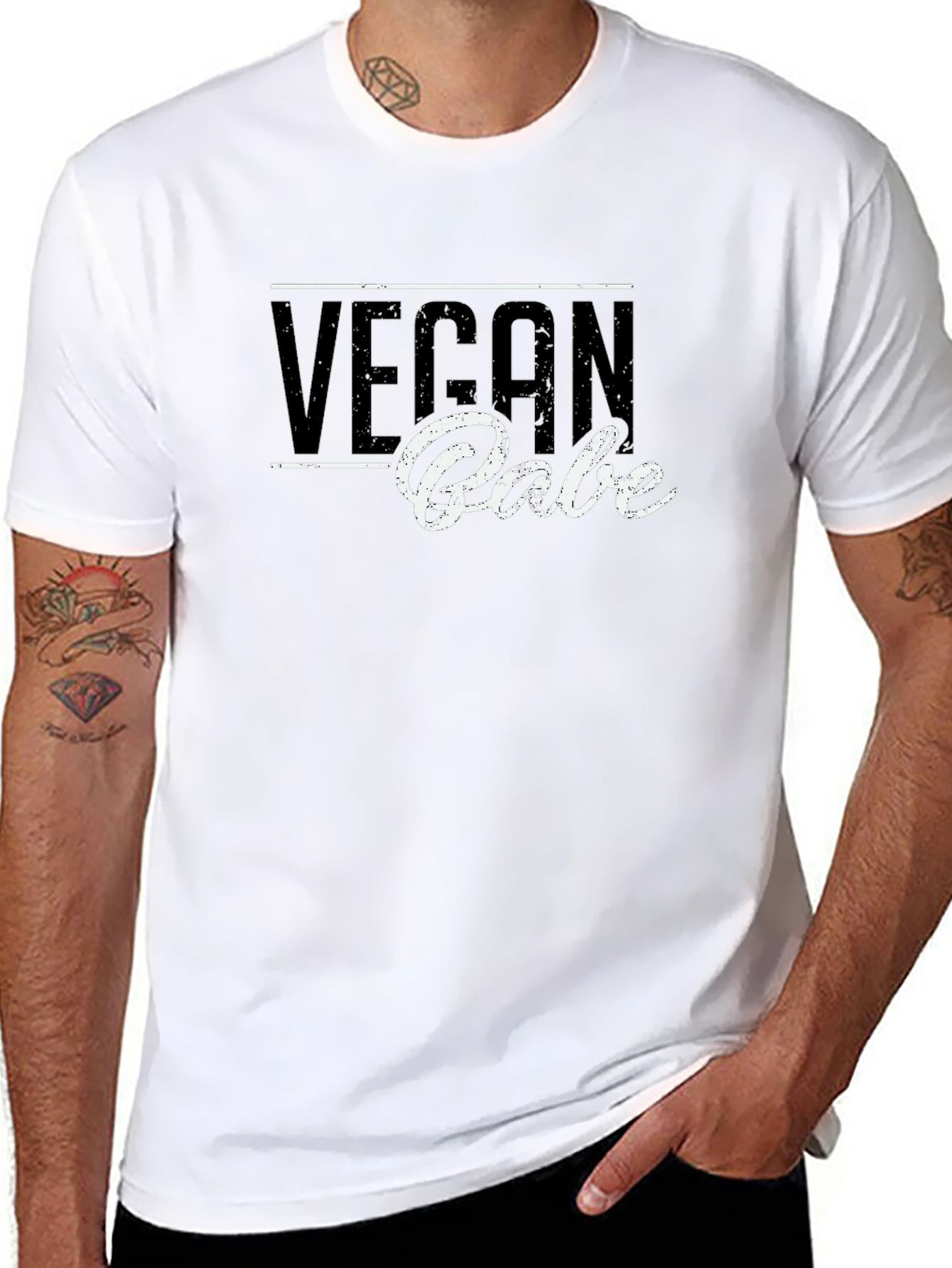Vegan Babe Black T-Shirt - Stylish Vegan Apparel