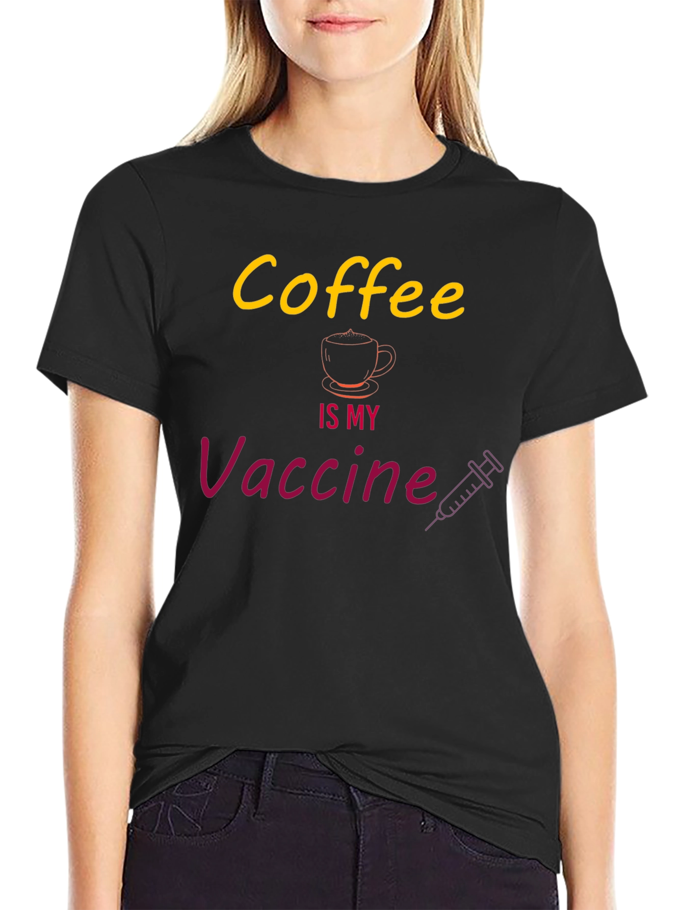 Coffee is My Vaccine Graphic T-Shirt