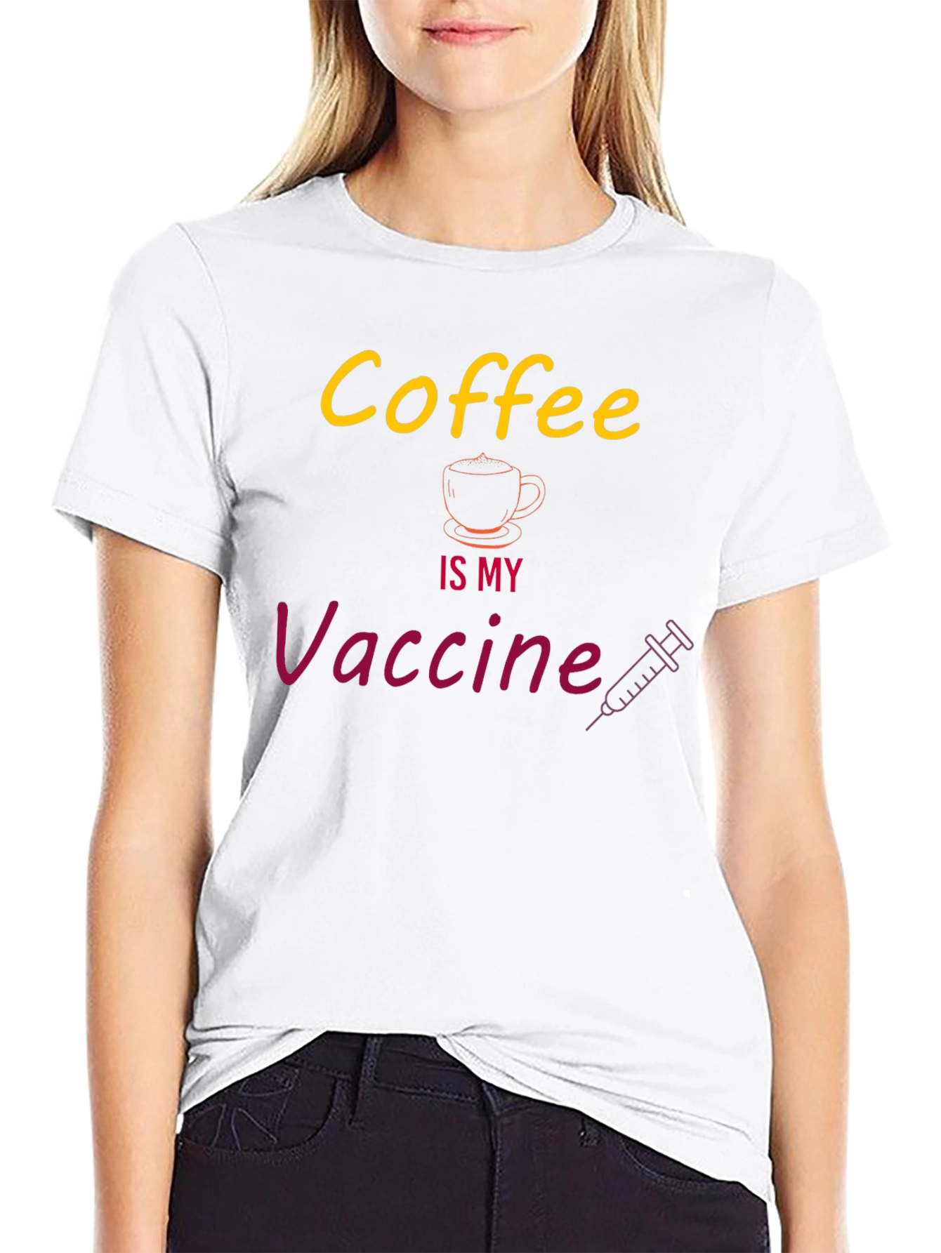 Coffee is My Vaccine Graphic T-Shirt