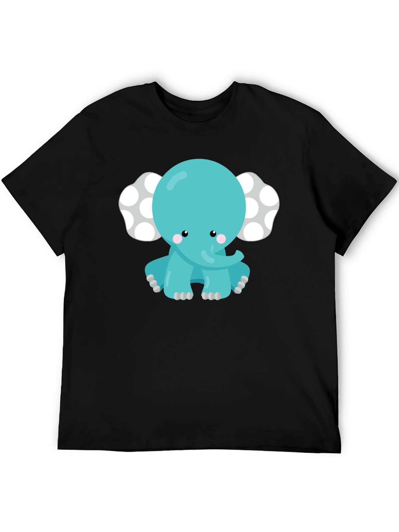 Cute Cartoon Elephant Graphic Tee