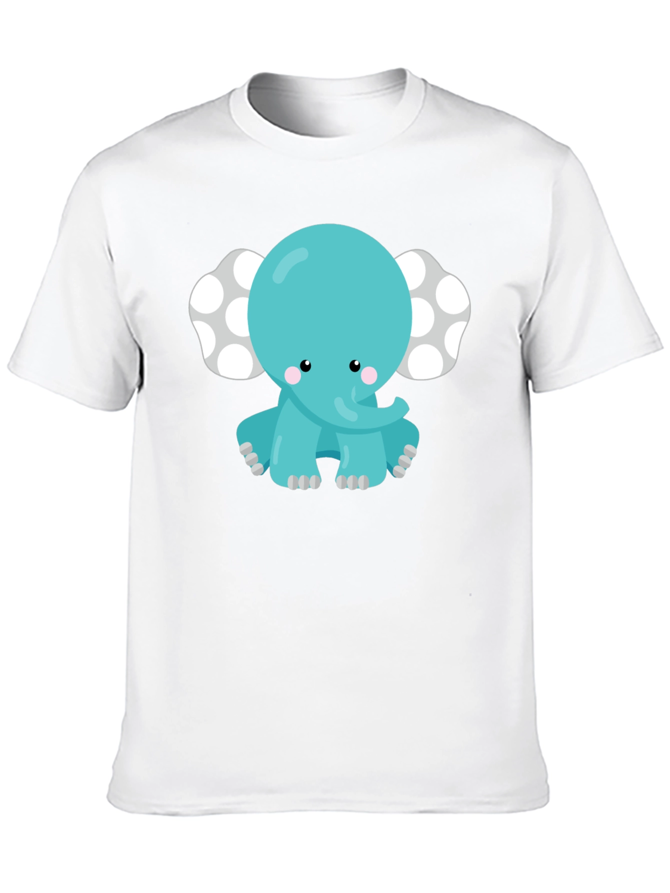 Cute Cartoon Elephant Graphic Tee