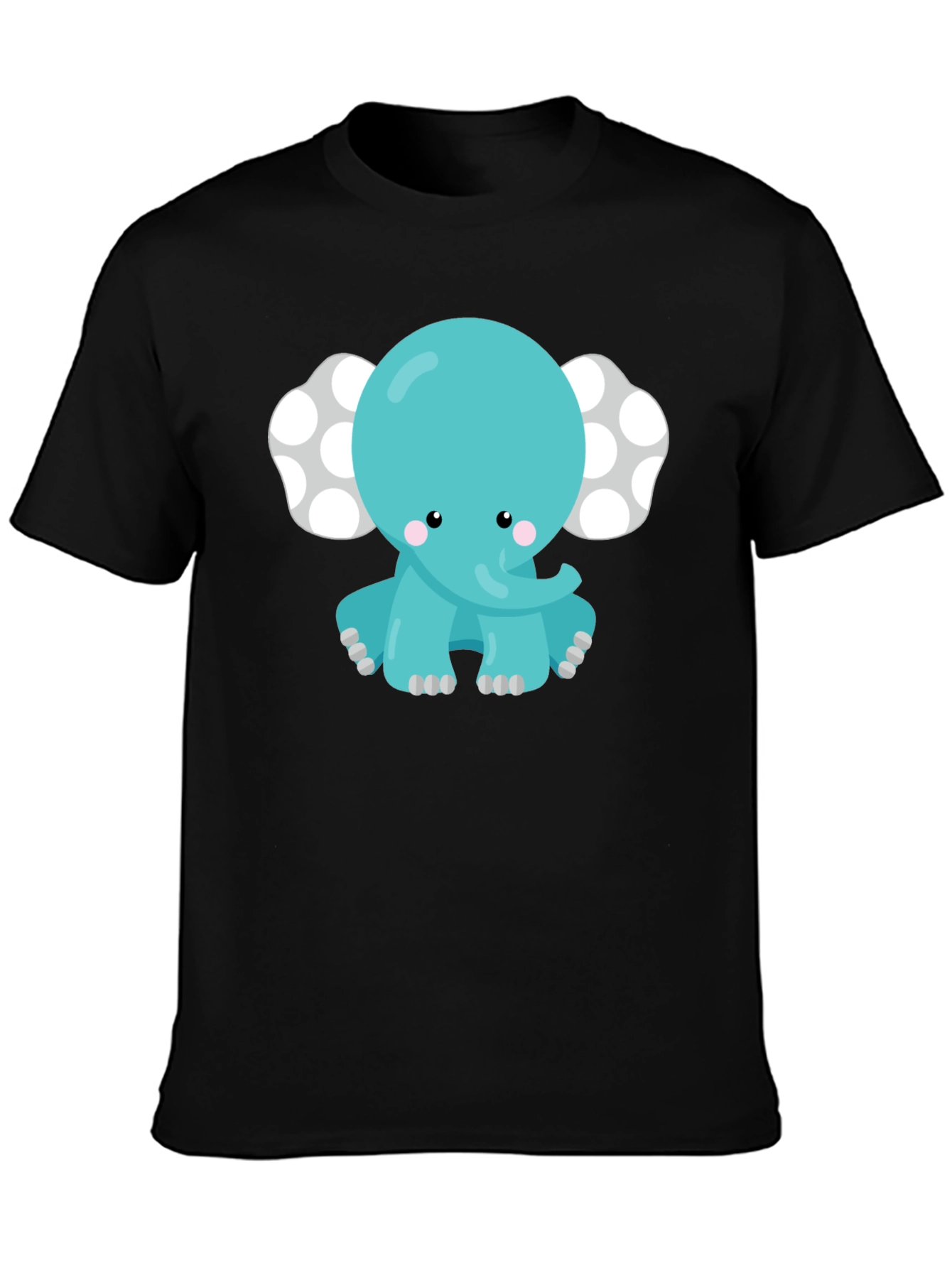 Cute Cartoon Elephant Graphic Tee